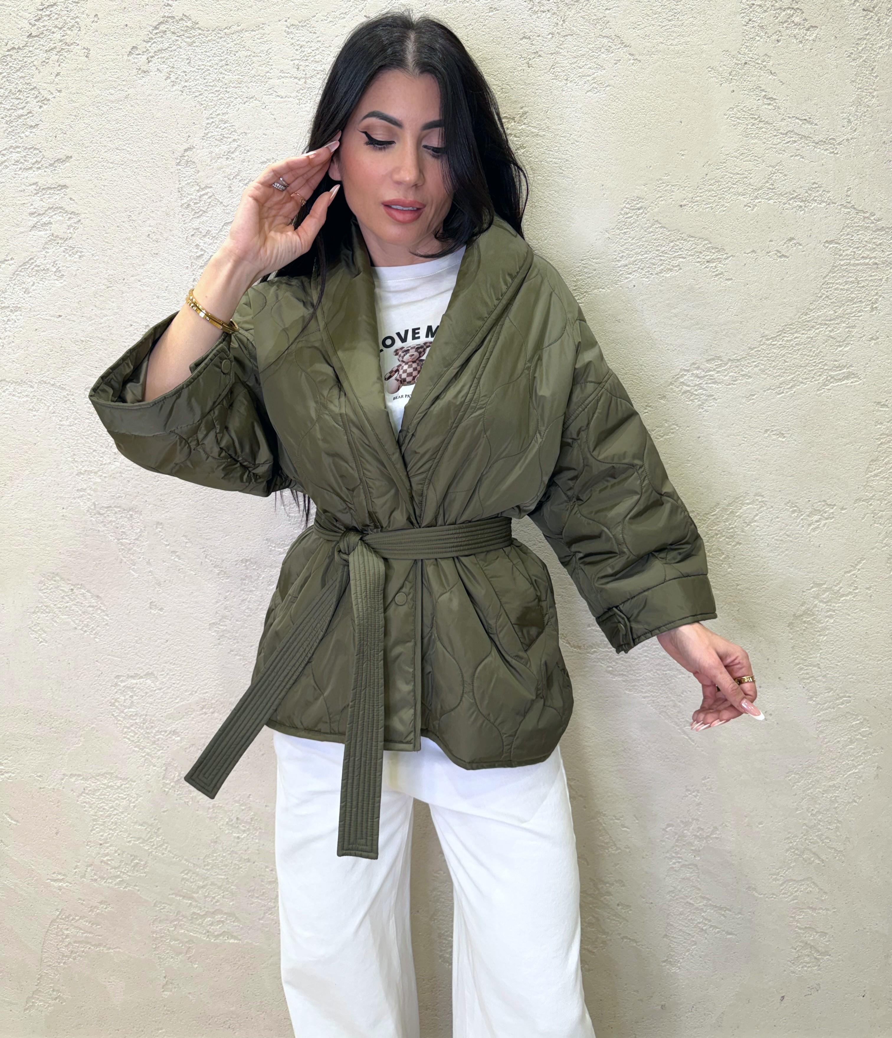 piumino 100gr a kimono TAB0008 MILITARE VICOLO