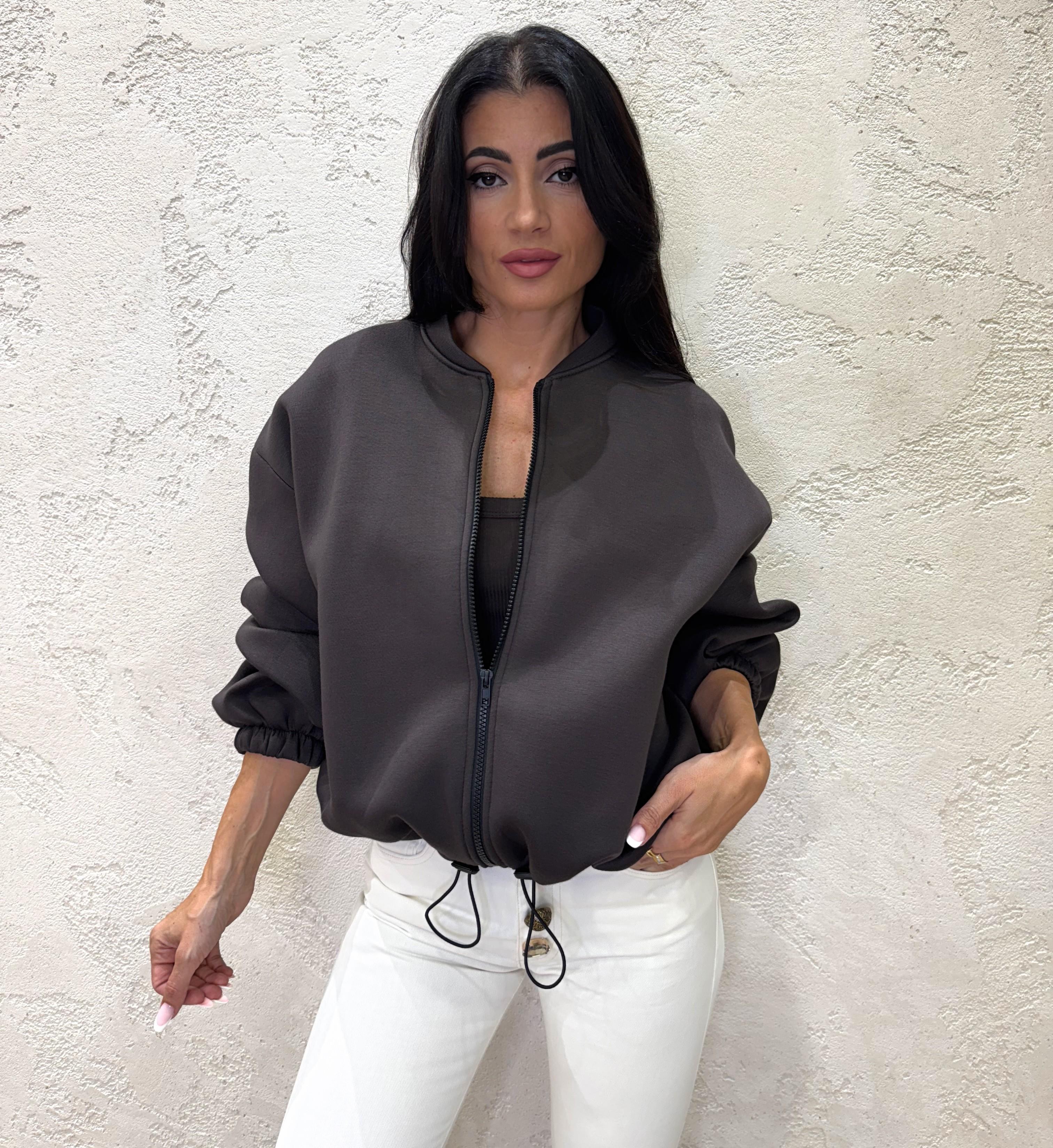 bomber in neoprene TF0801 MORO VICOLO