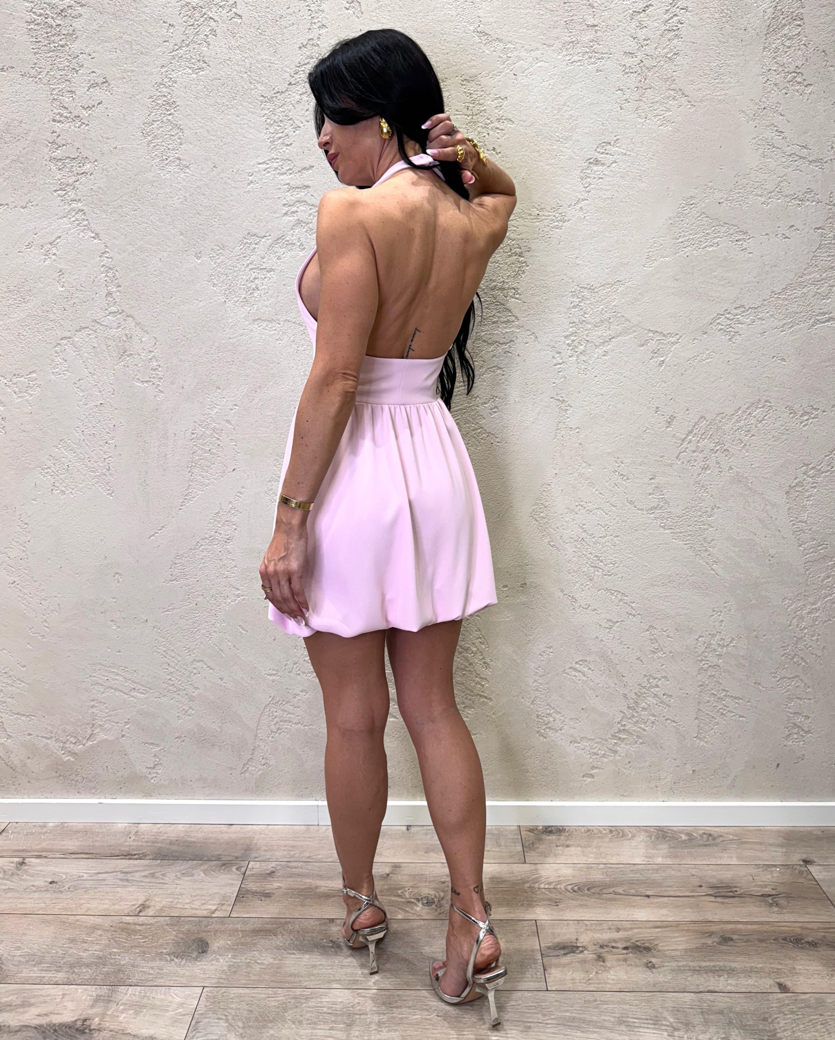 abito mini halter AFPXJHX ROSA IMPERIAL