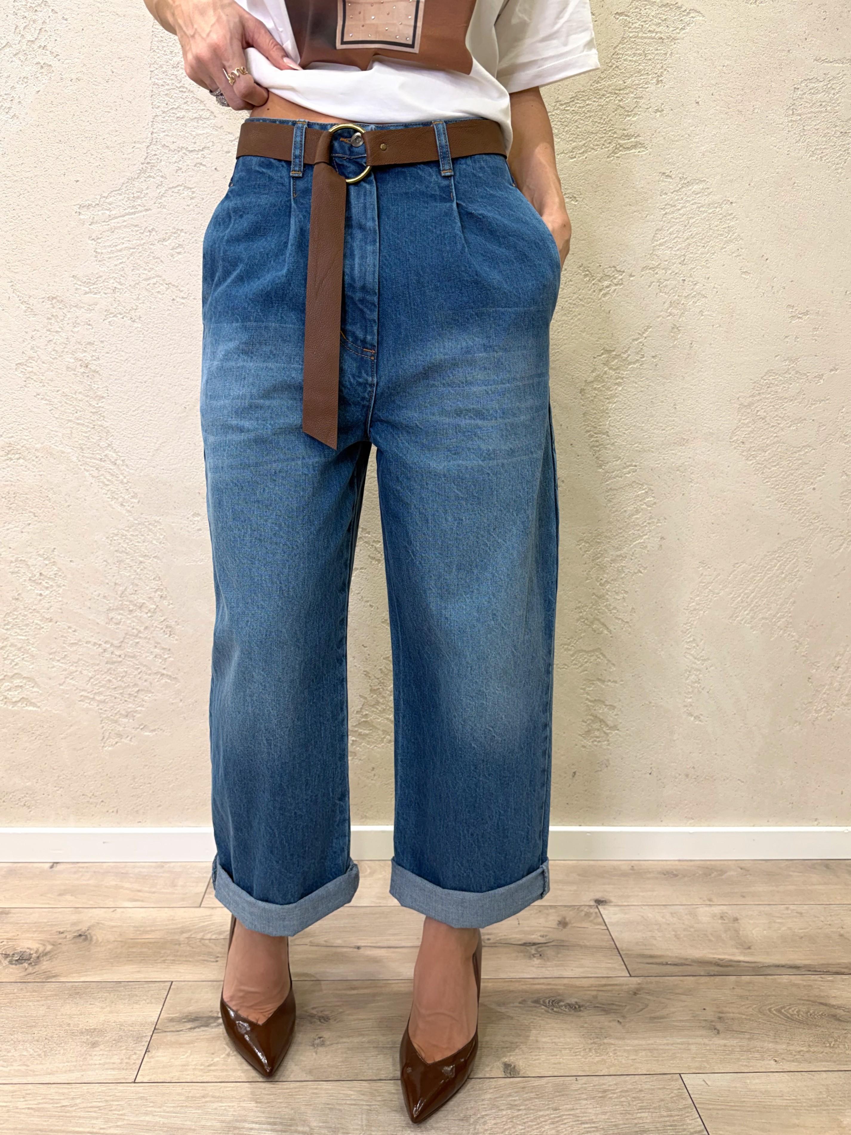 jeans balloon con cintura in dotazione P773A155 DENIM DIXIE