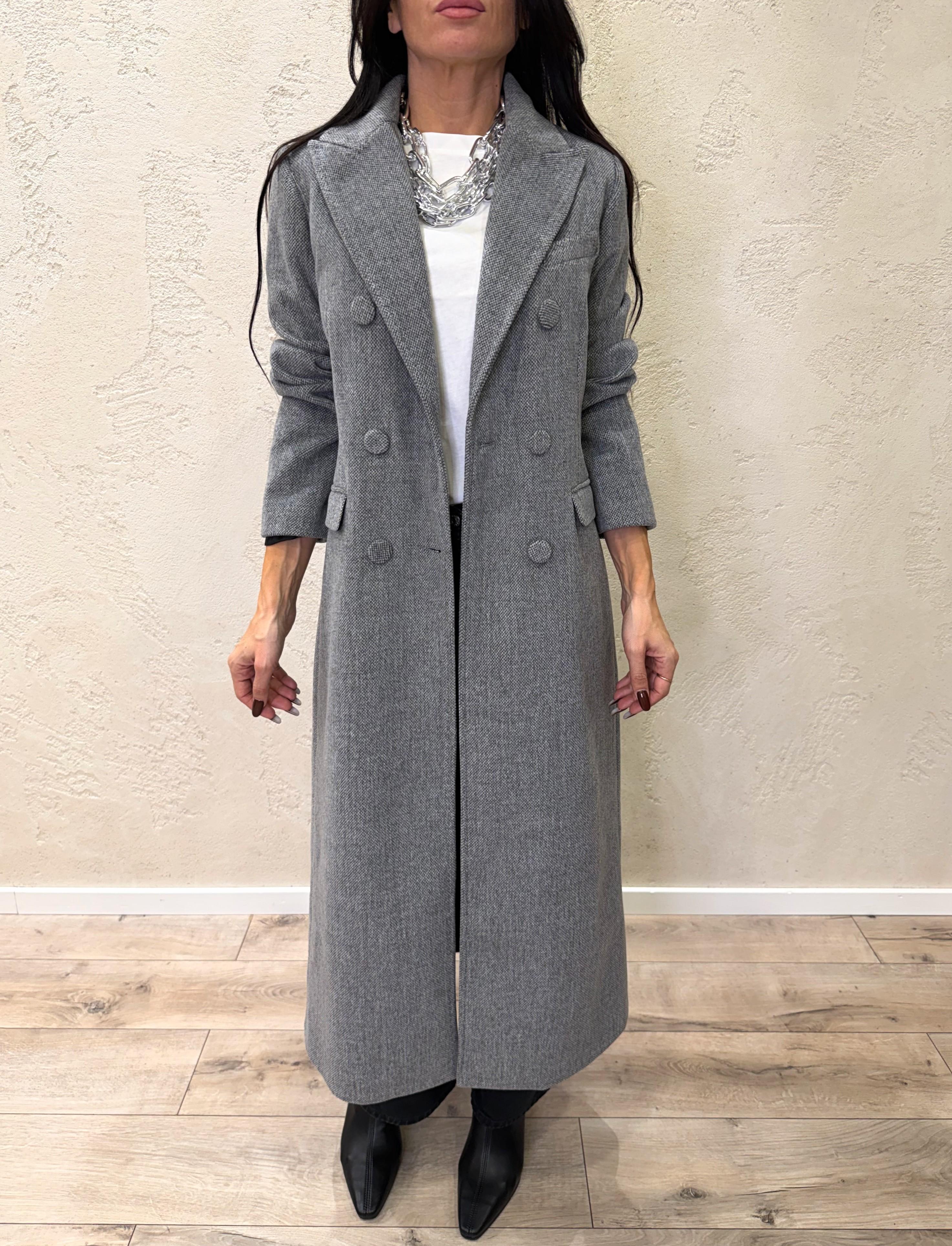 cappotto lungo doppio petto CAPPOTTODP GRIGIO ELEVI