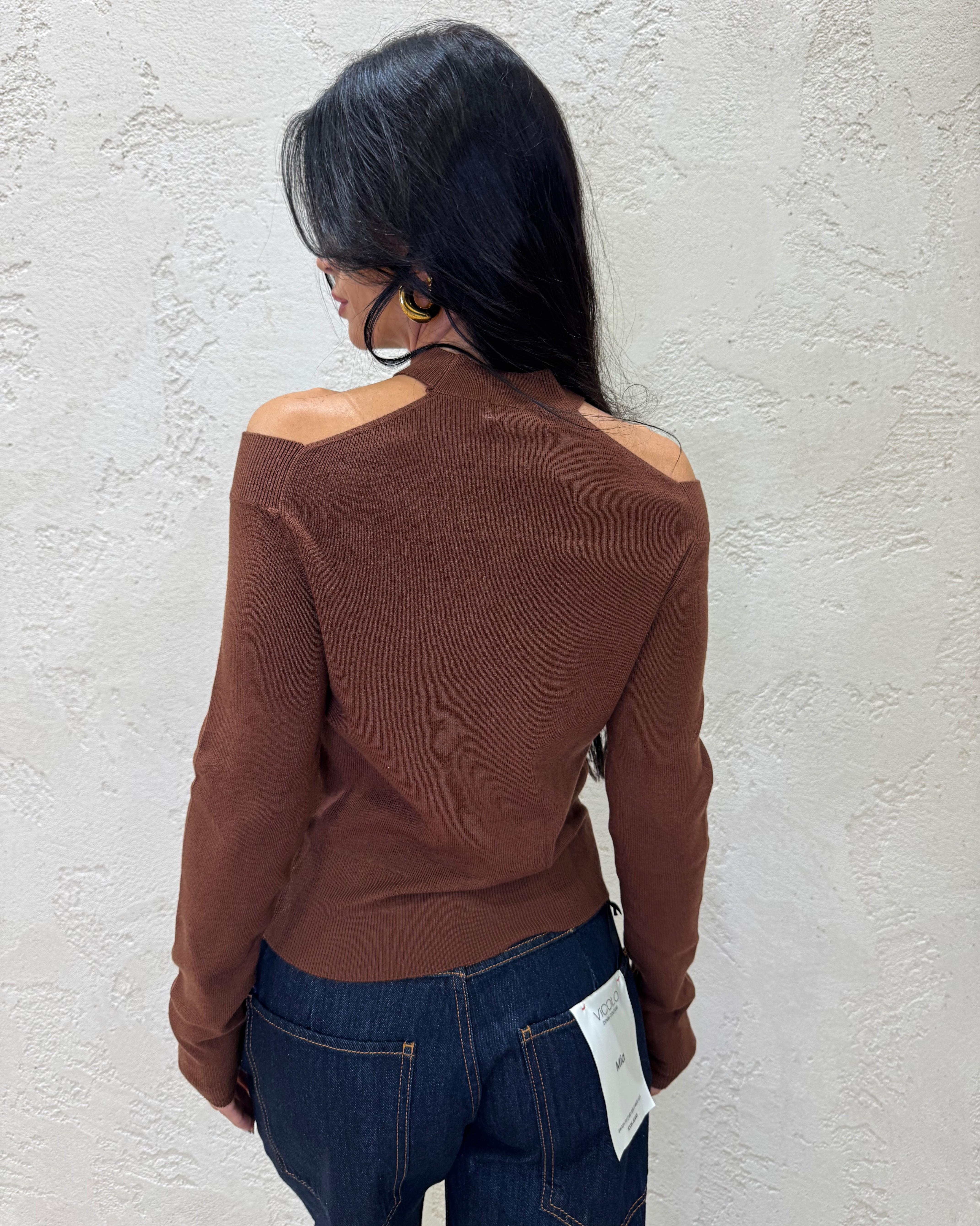 maglia cut out 5340 MORO SUSY MIX