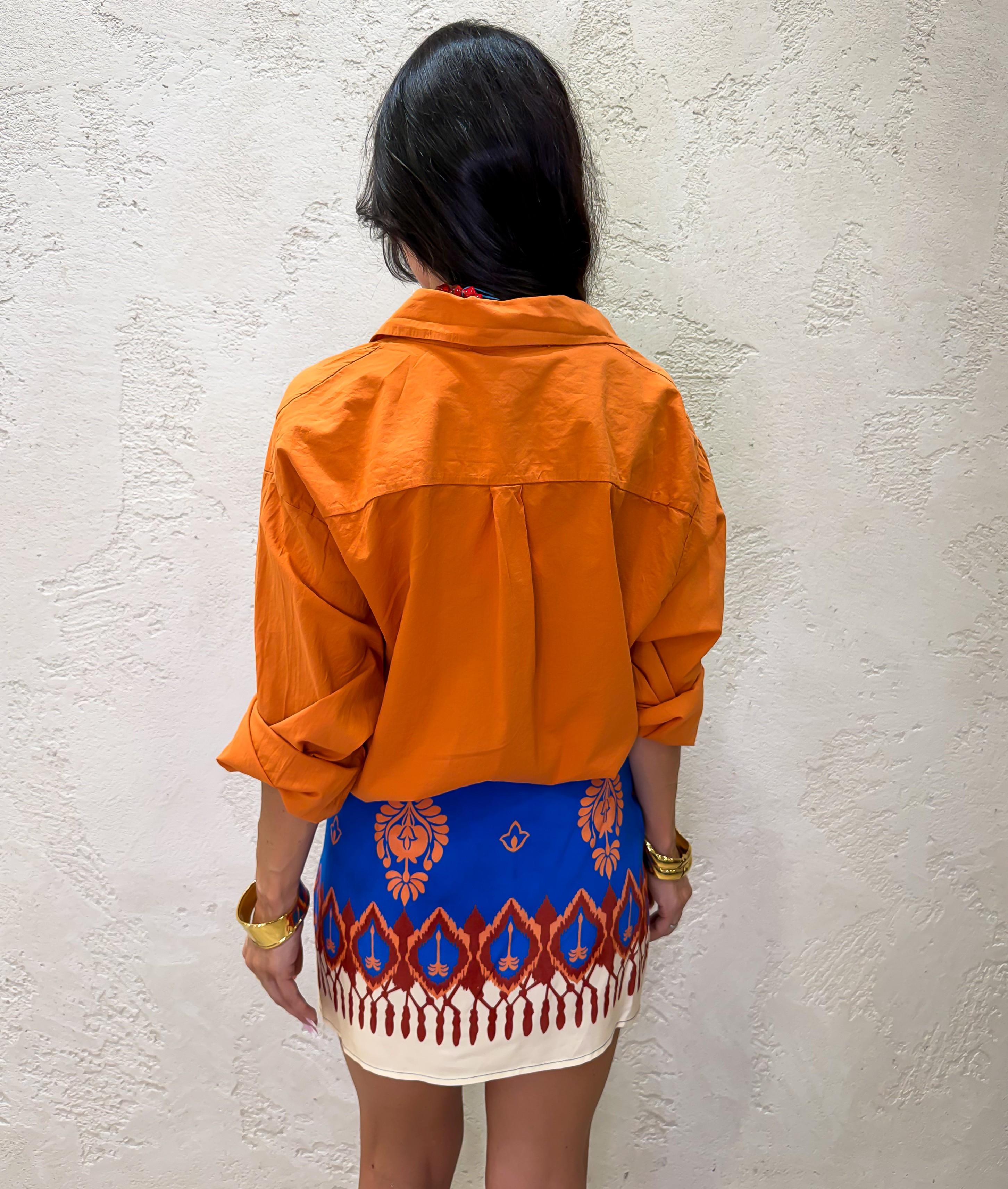 camicia morbida in cotone CFW-Q408 PAPAYA HAVEONE