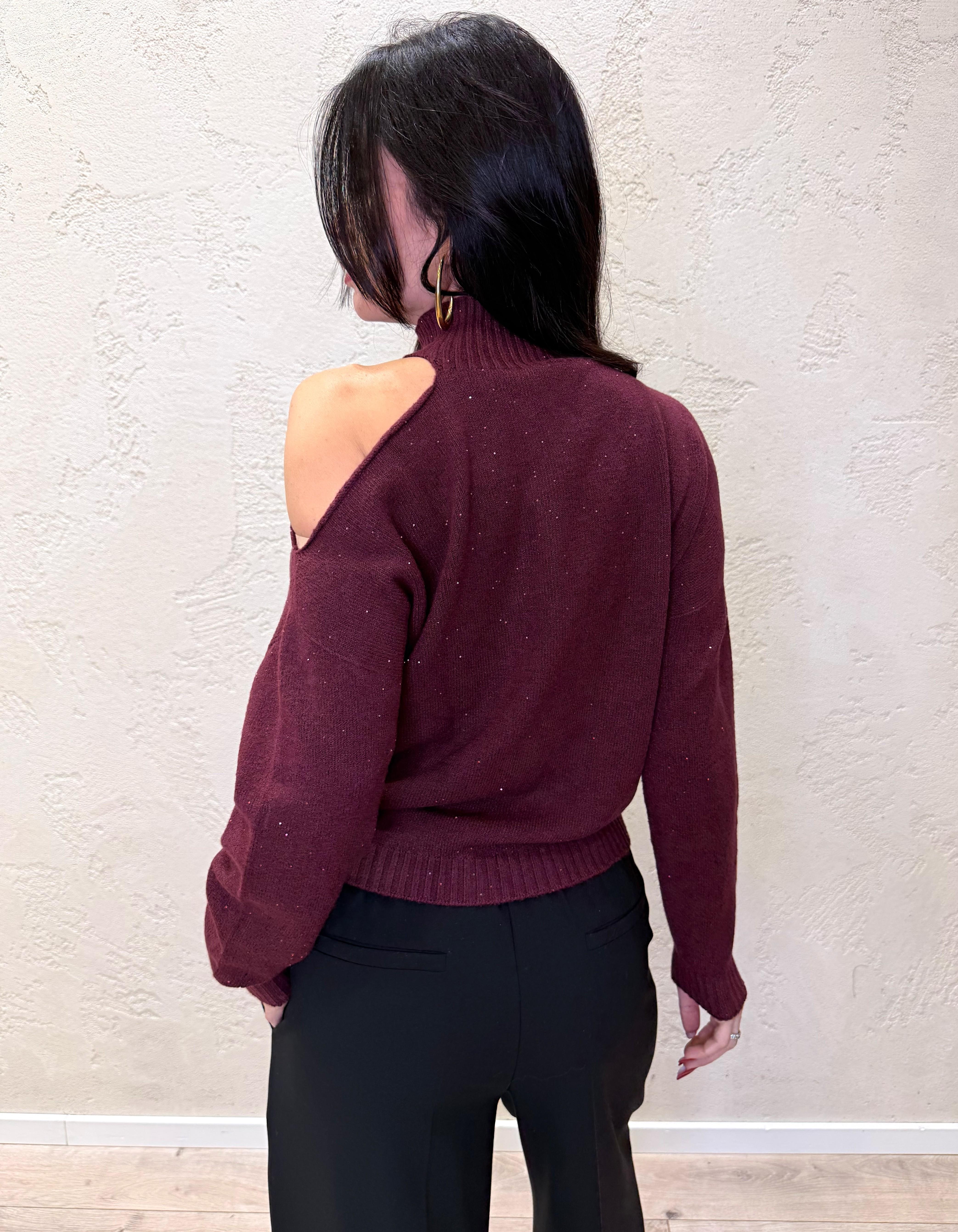 pull cut out micro pailettes 78247 BORDEAUX SUSY MIX