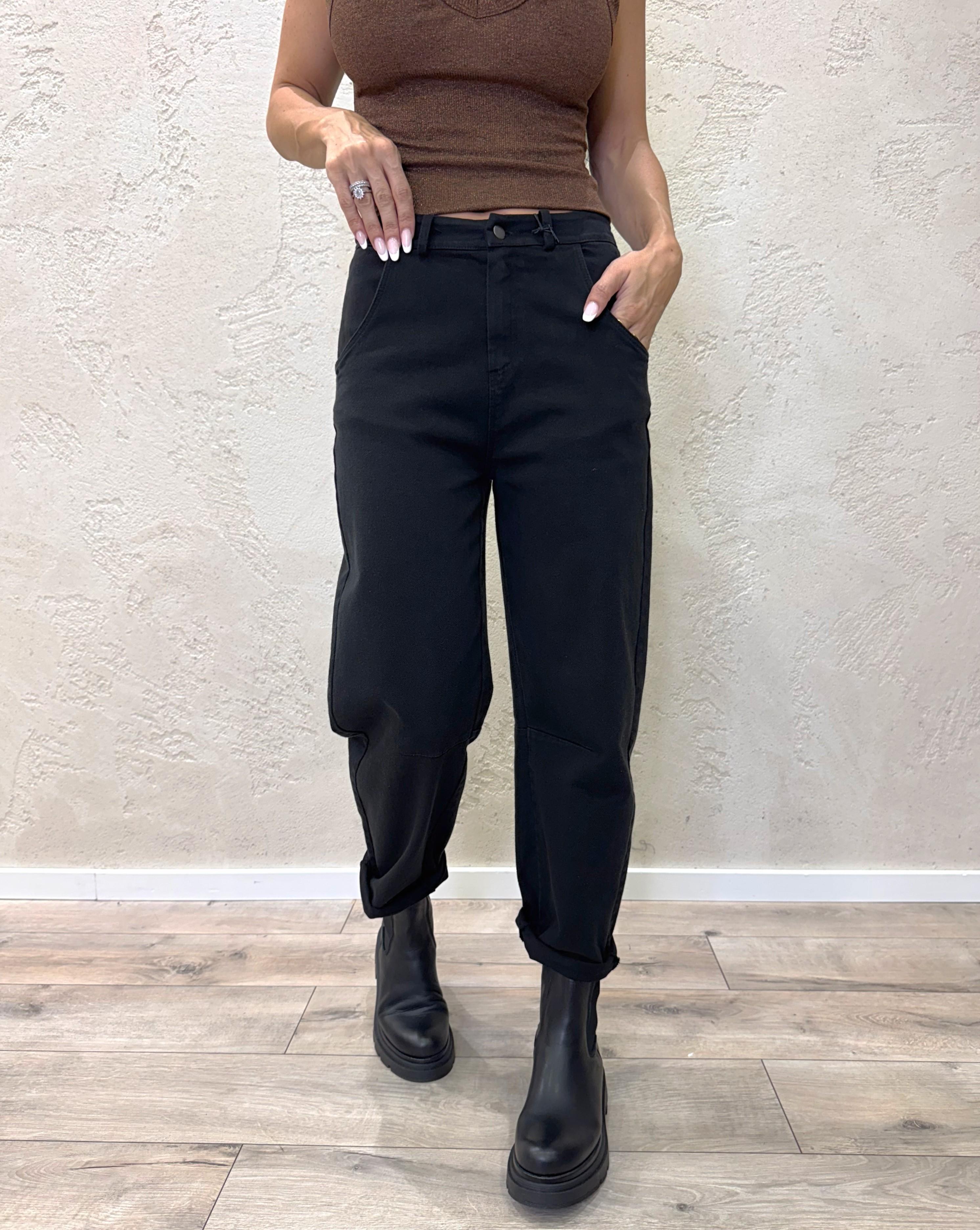 pantaloni balloon PA5047 NERO MOTEL