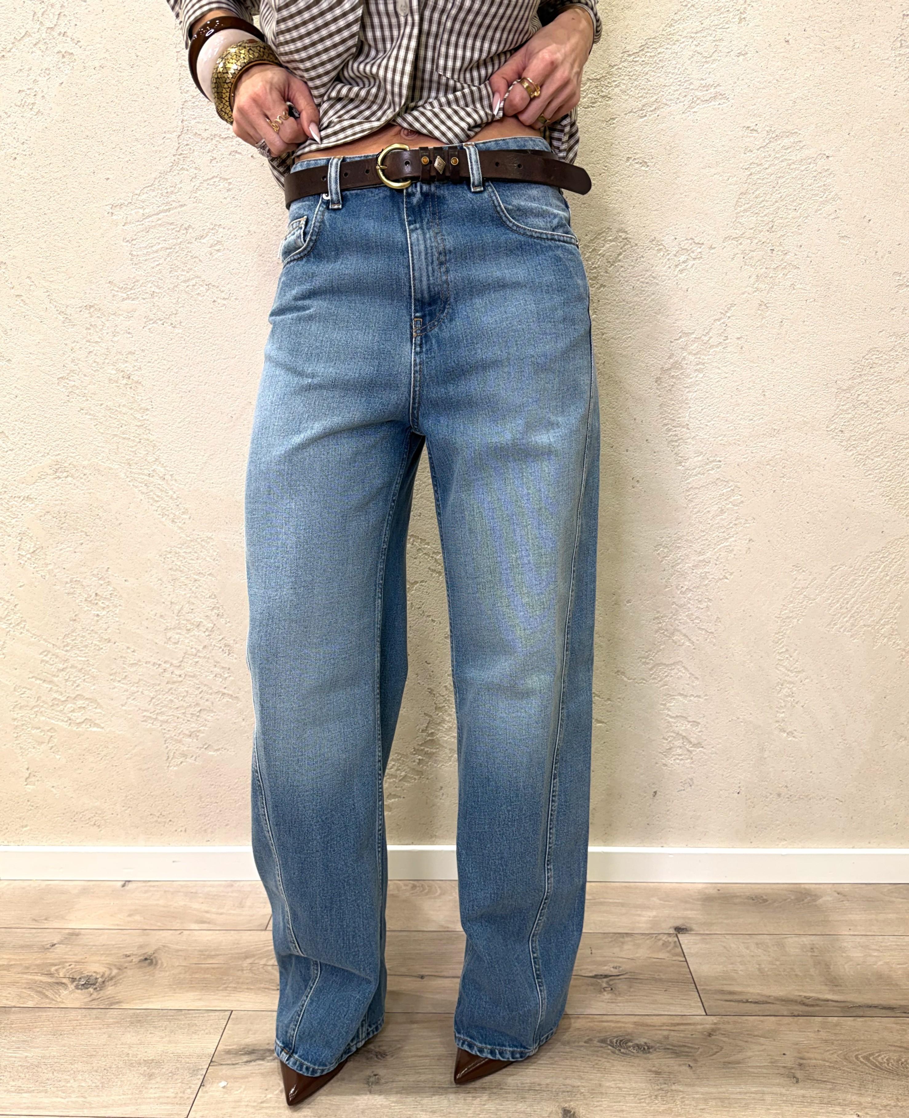 jeans modello cornelia wide leg DAB5252 DENIM VICOLO