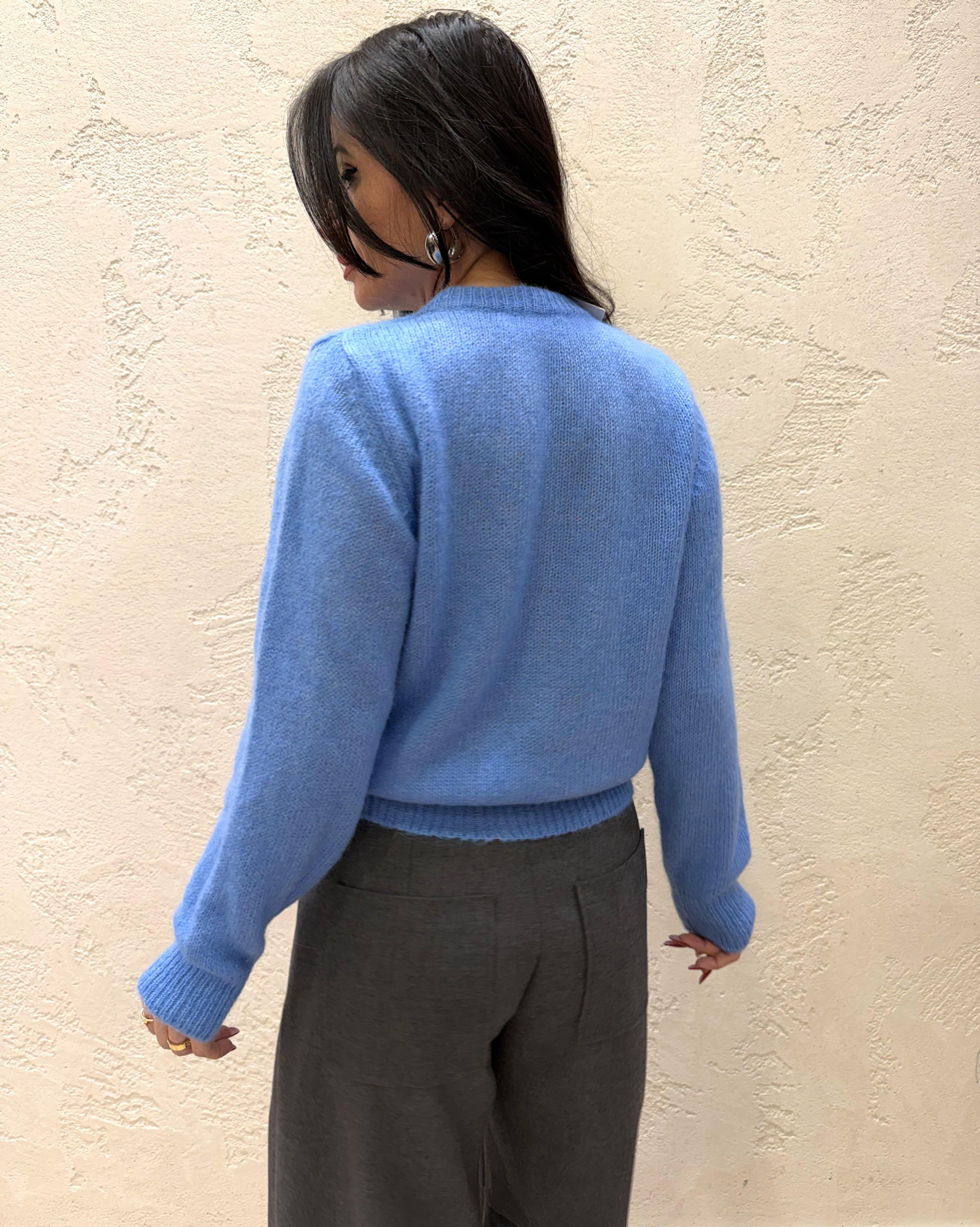 cardigan misto lana e alpaca 55195F CIELO VICOLO