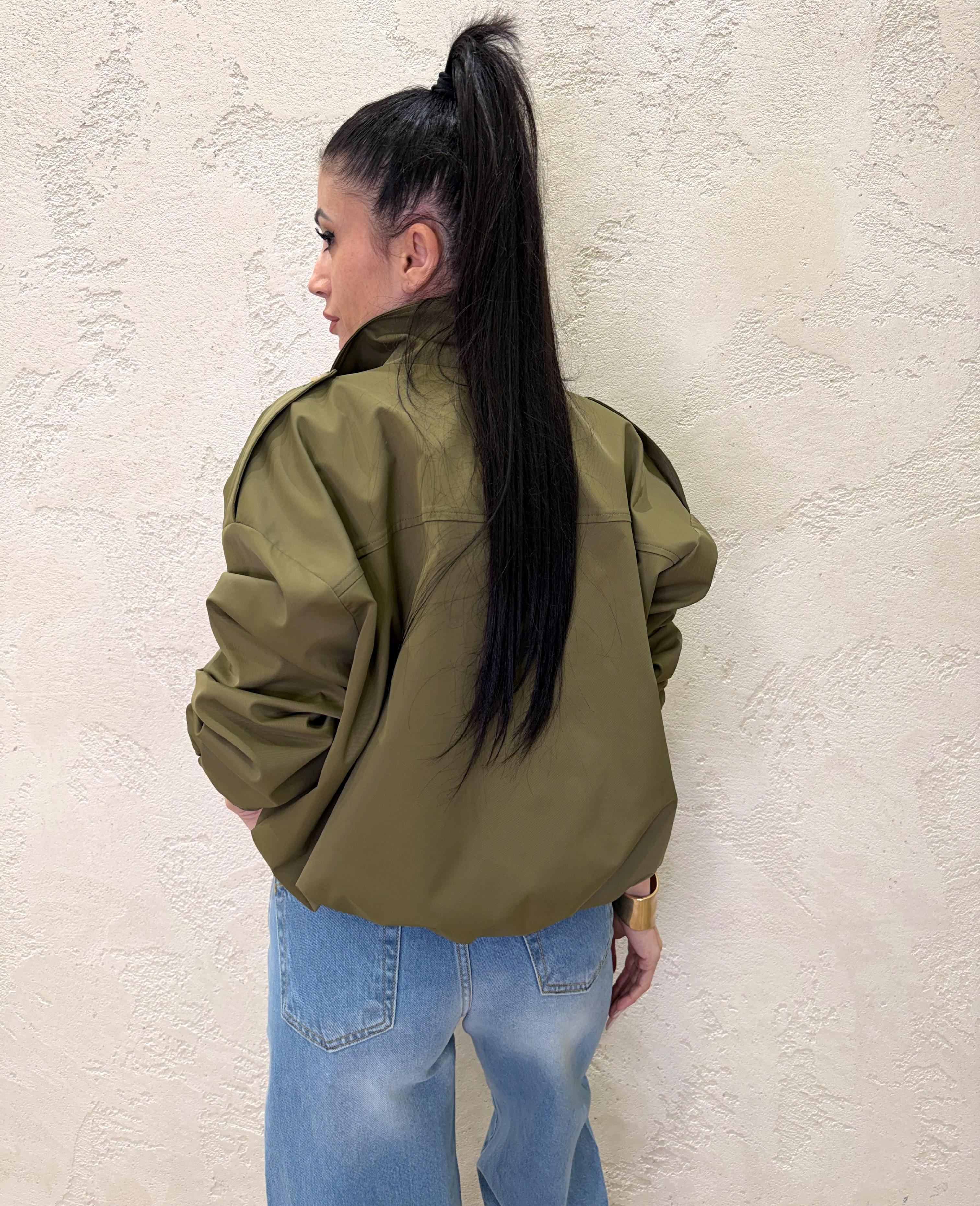 trench a bomber doppiopetto tessuto tecnico JDNL1ET MILITARE DIXIE