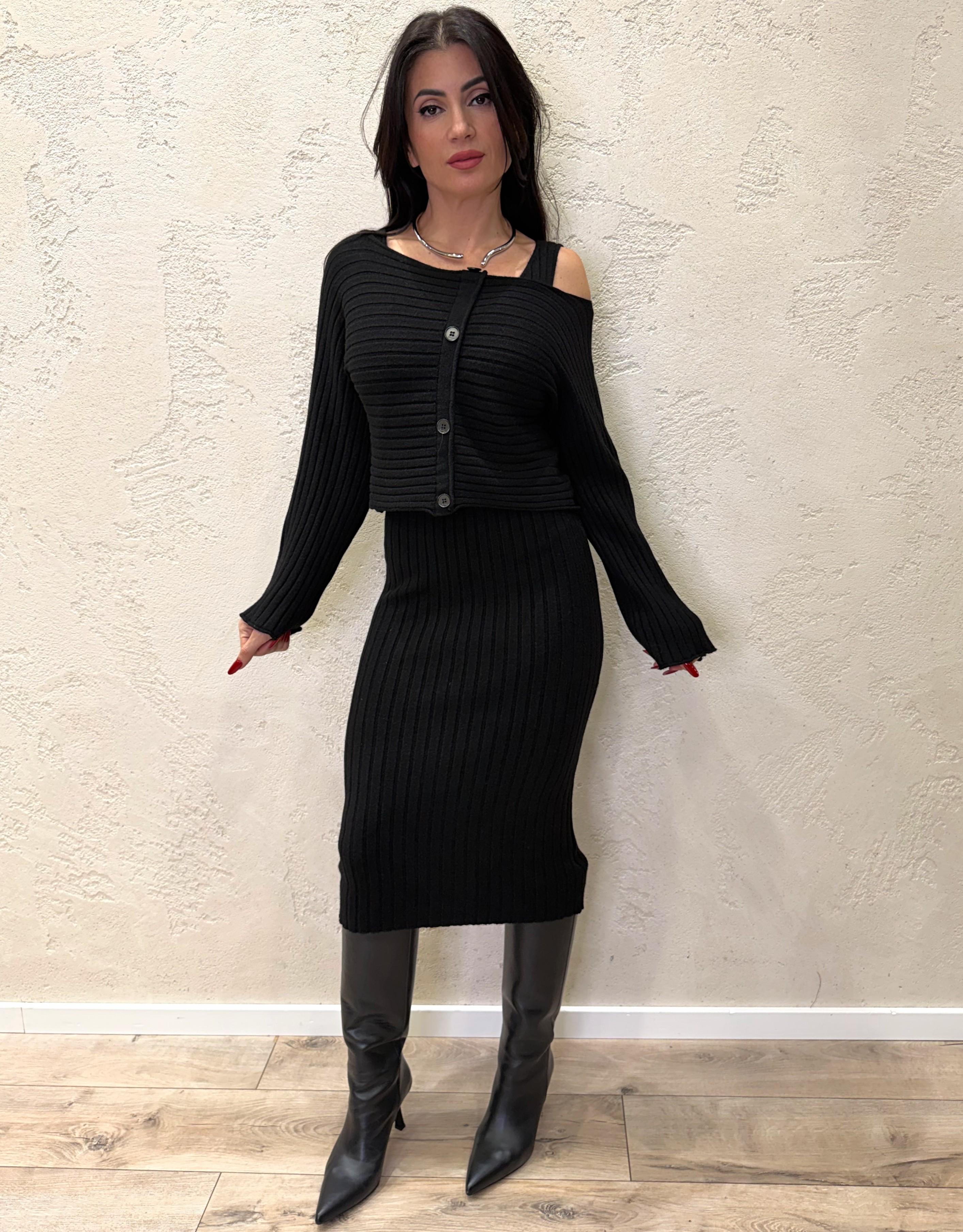 set coordinato abito e pull 3058030581 NERO SUSY MIX