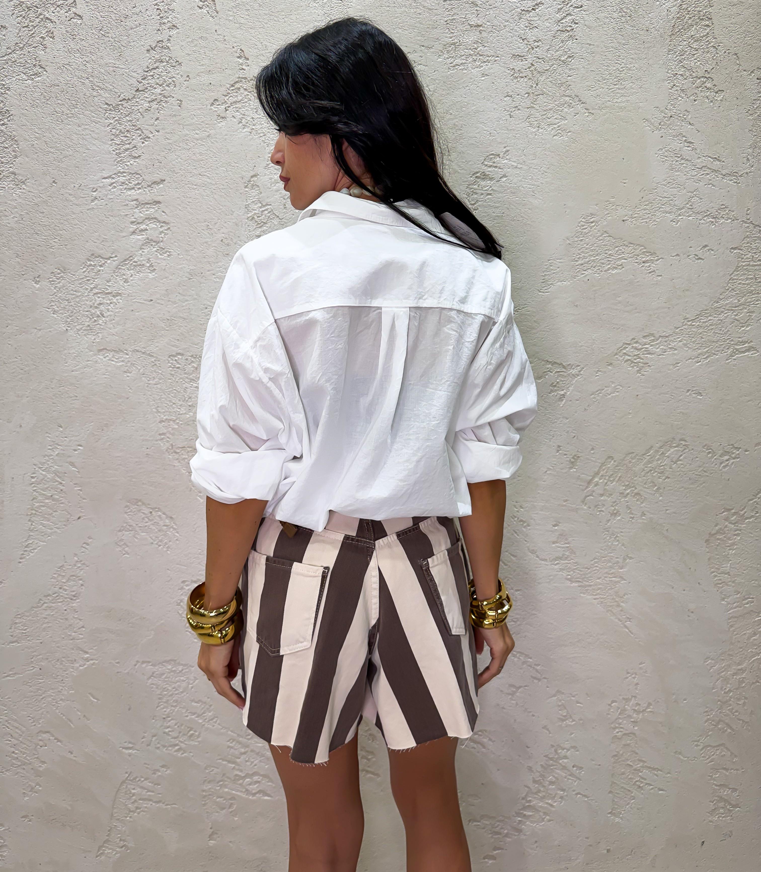 camicia borbida in cotone CFW-Q408 BIANCO HAVEONE
