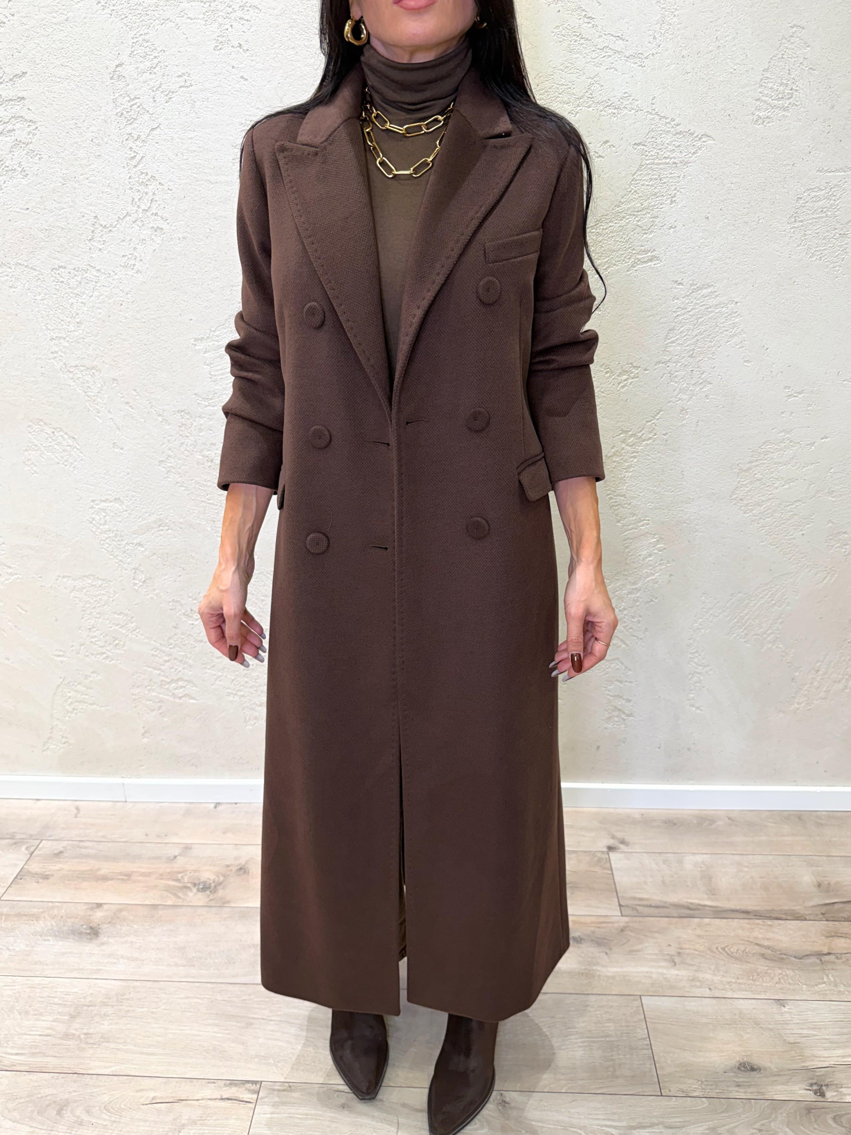 cappotto lungo doppio petto CAPPOTTODP MORO ELEVI
