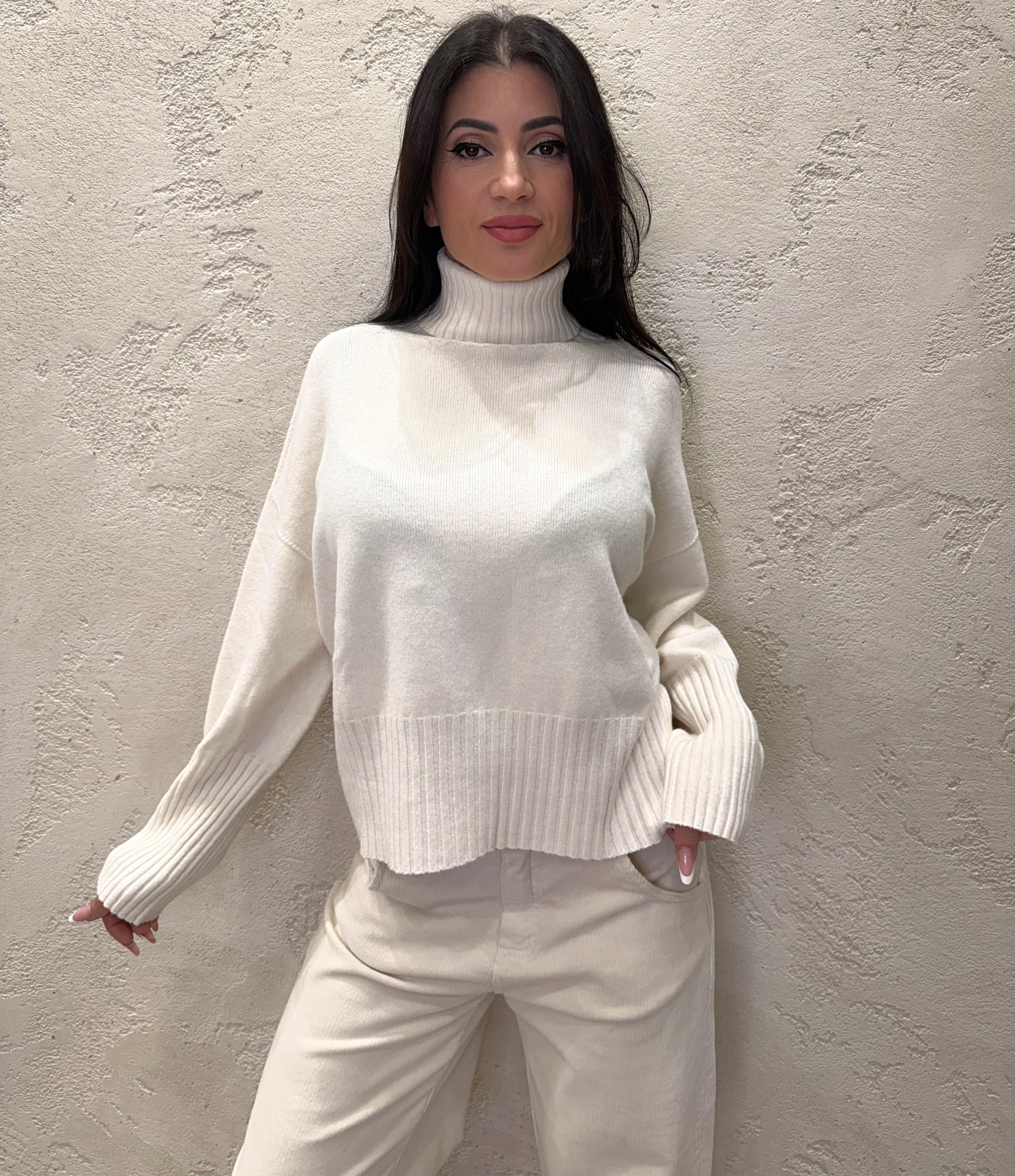 pull collo alto a scatoletta I25AI831 BURRO MOTEL