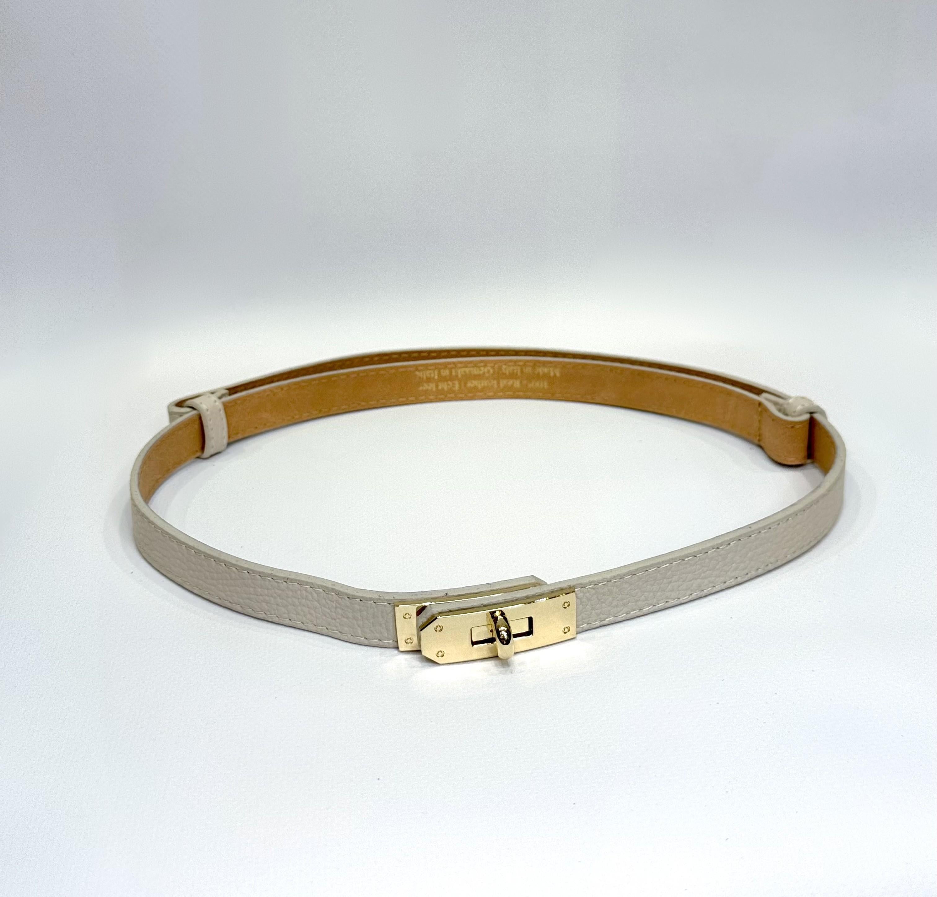 cintura kelly vera pelle CINTKELLY BEIGE ELEVI