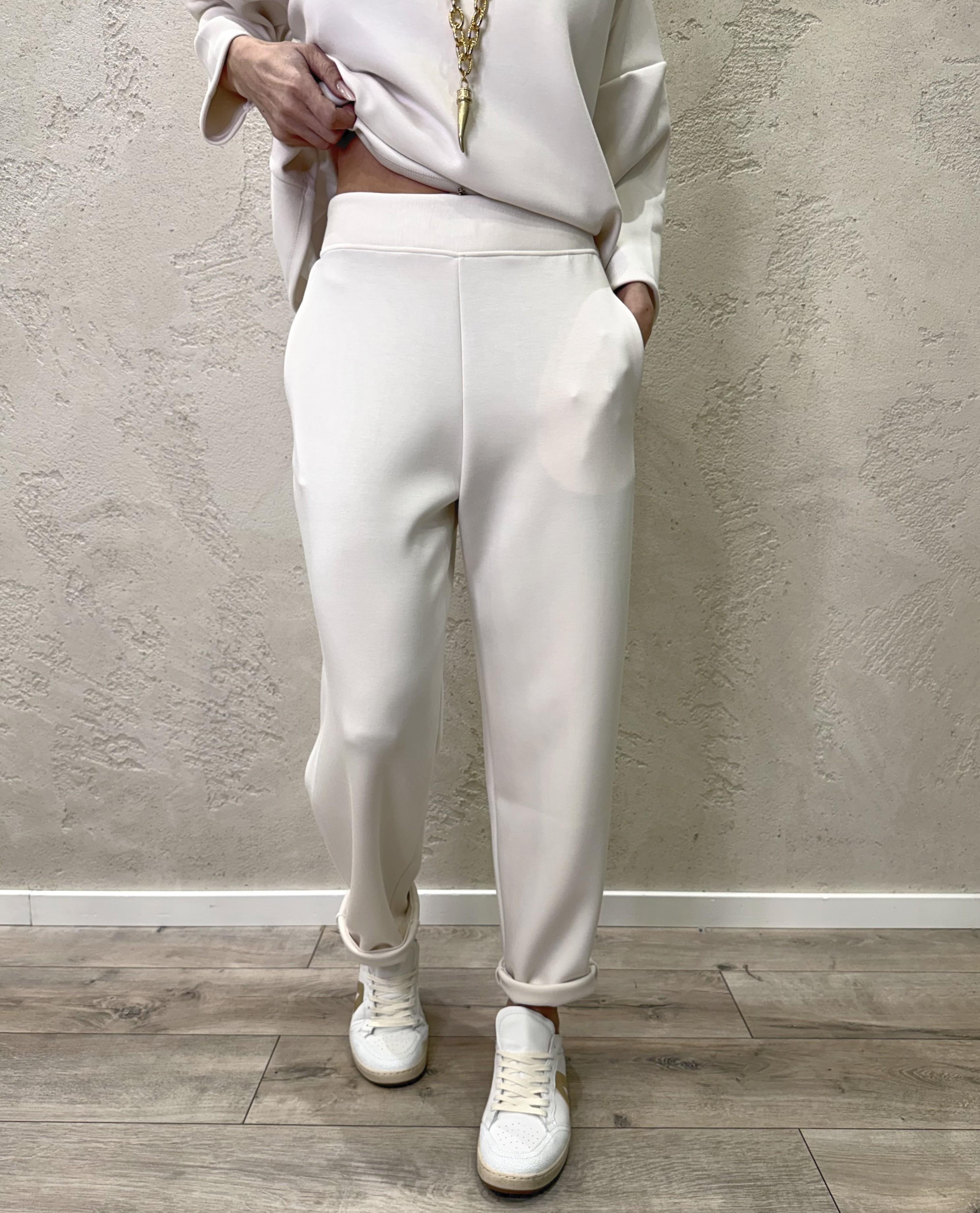 tuta in scuba leggera elasicizzata misto viscosa 26106CP BURRO SUSY MIX