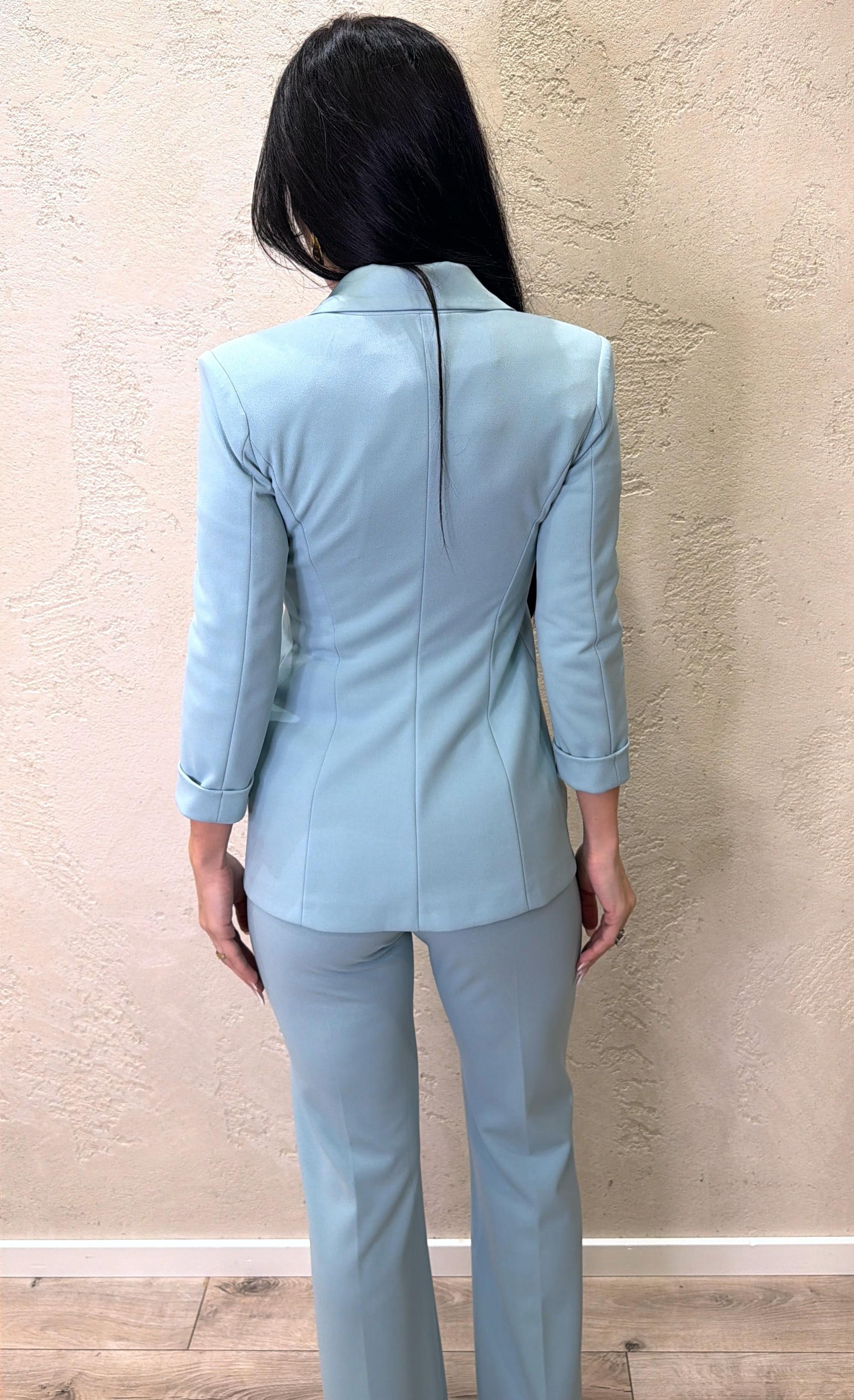 blazer doppiopetto in crepe elasticizzato JU25LAW TIFFANY IMPERIAL