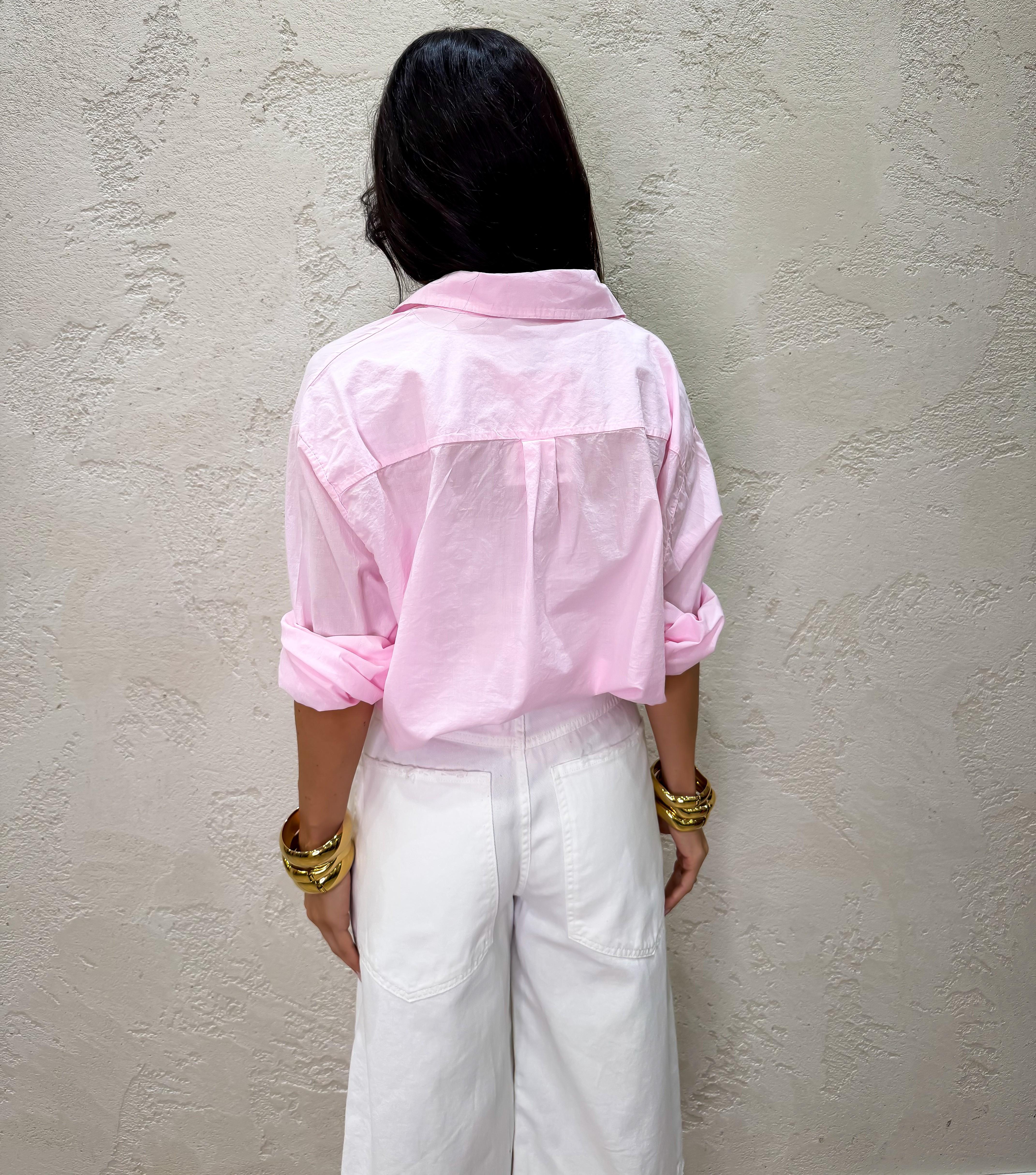 camicia borbida in cotone CFW-Q408 ROSA HAVEONE