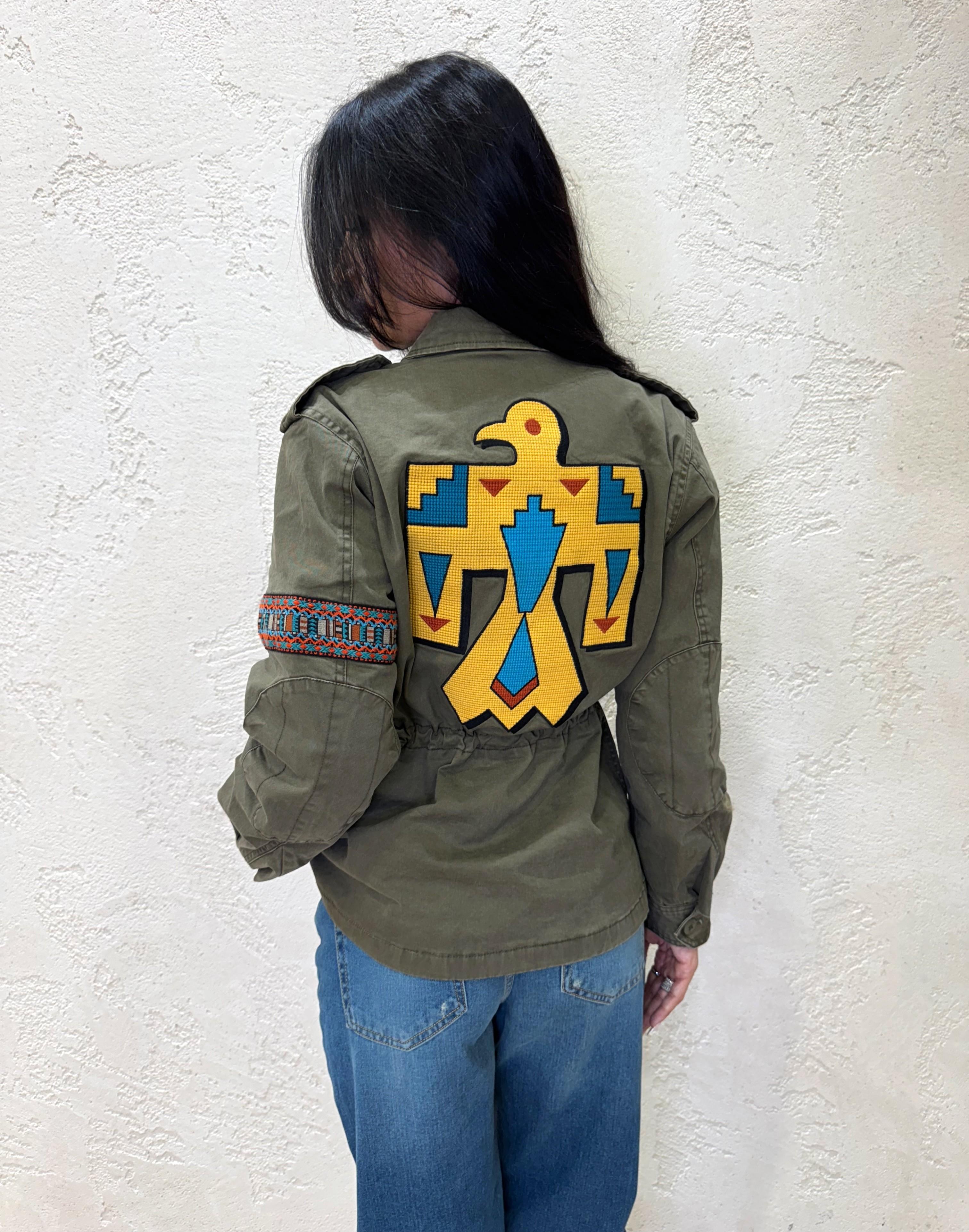 giacca sahariana indie M2522836 VERDE MILITARE3 BERNA