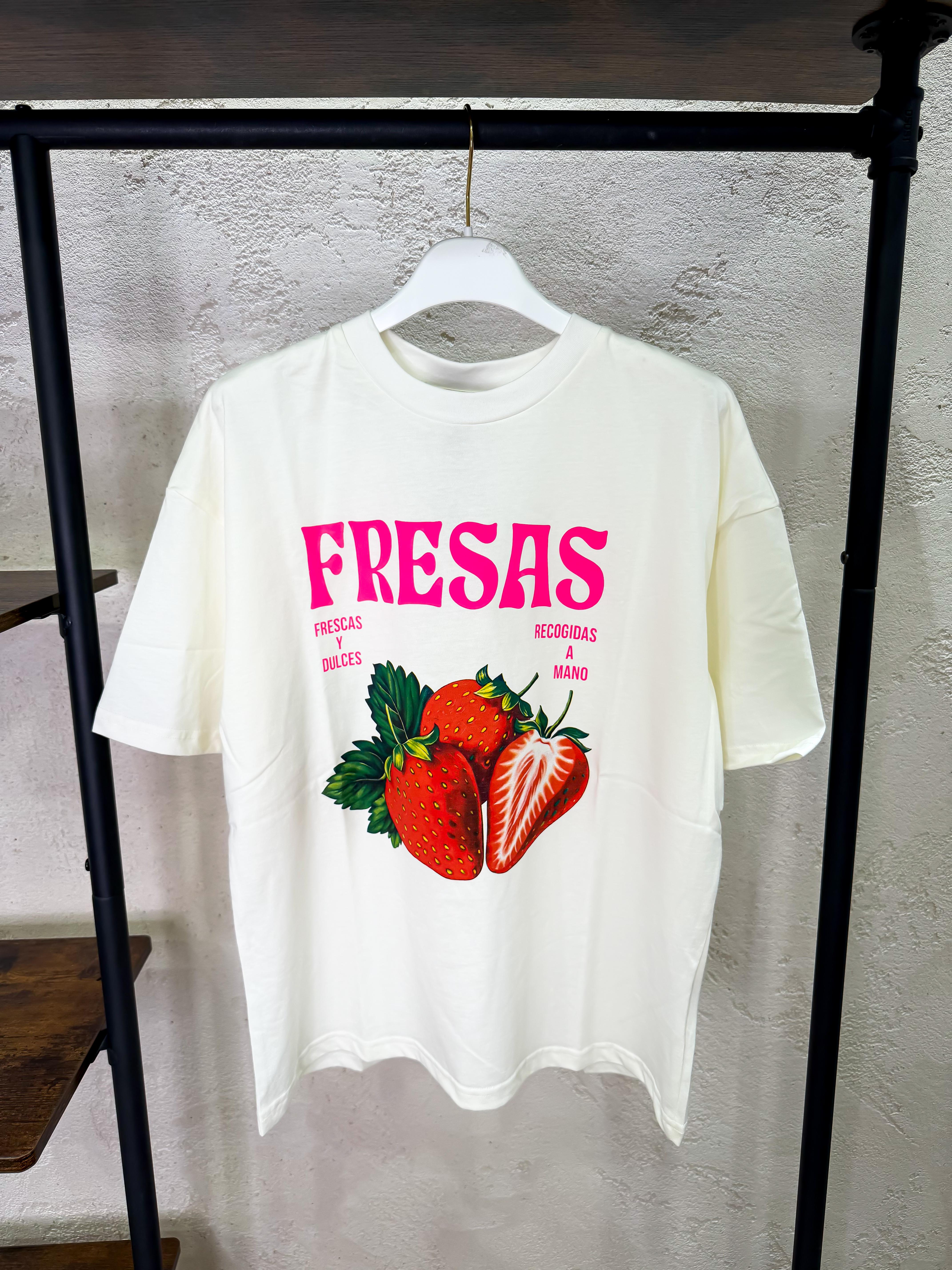 t-shirt over stampa fresas TDY-Q241 BURRO HAVEONE
