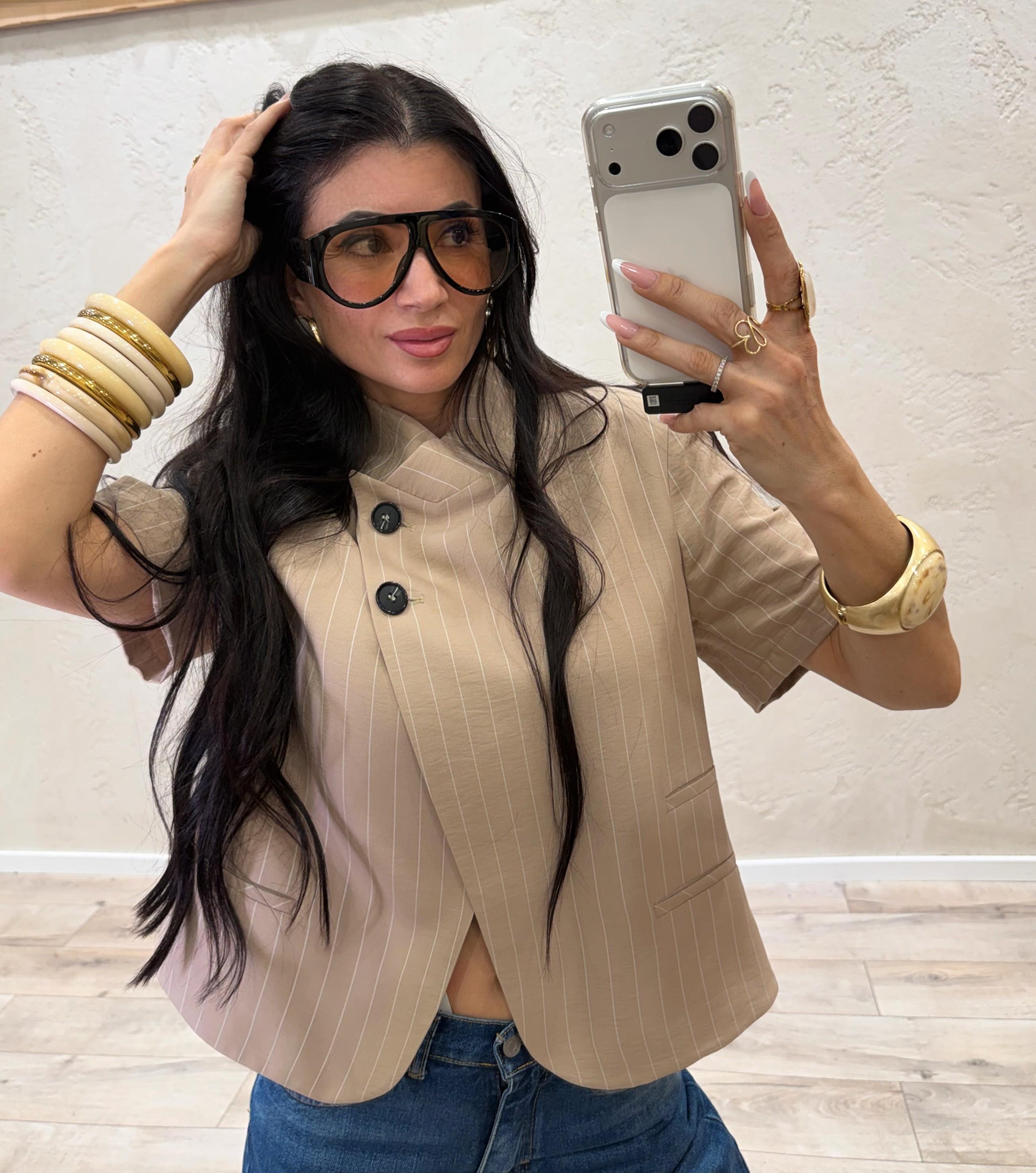 occhiale da sole modello "diva brown" DIVABROWN NERO ELEVI
