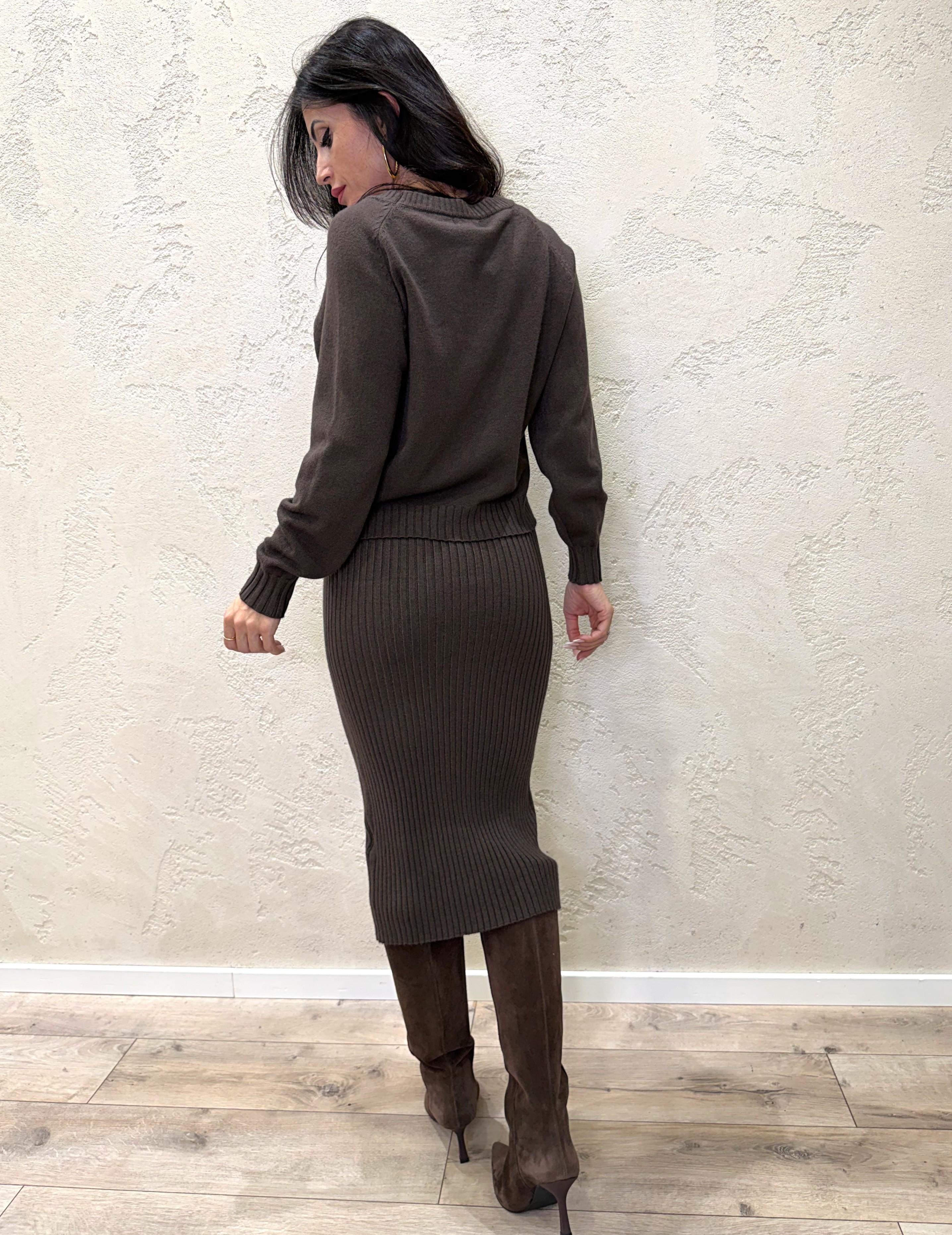 set coordinato abito e pull 1035910360 MORO SUSY MIX