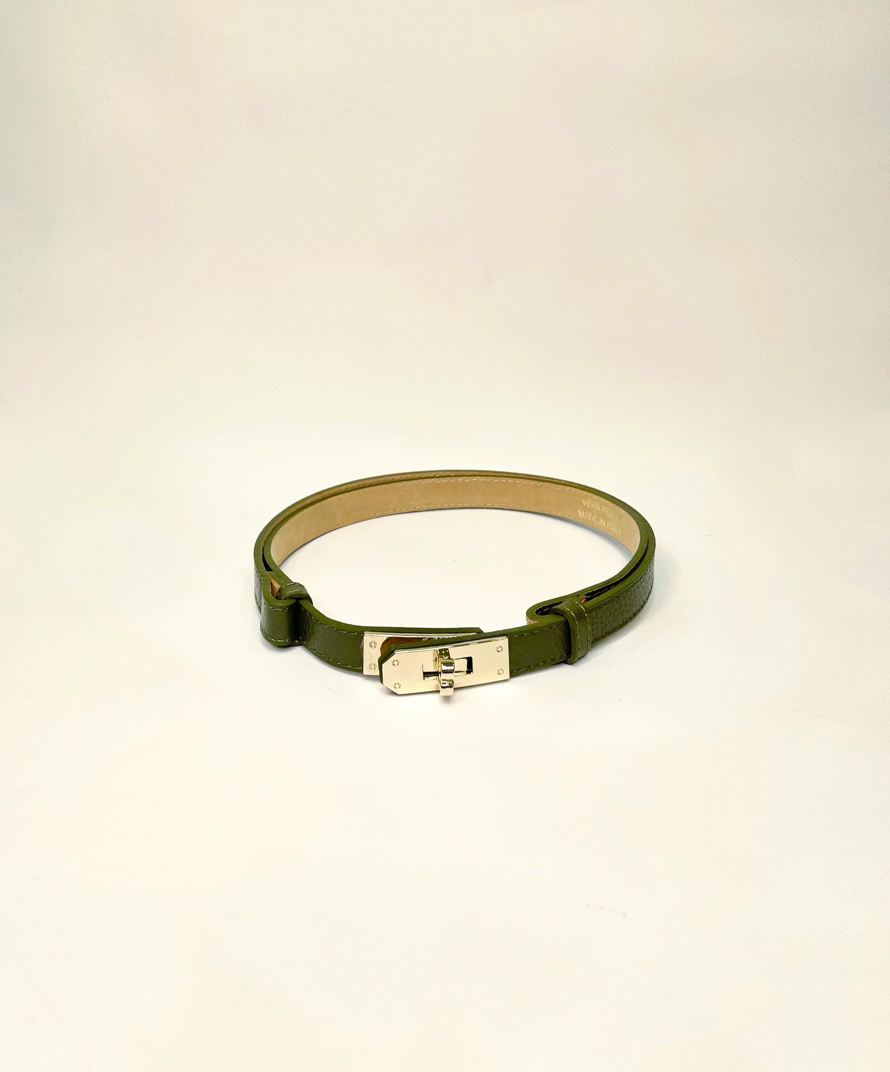 cintura kelly vera pelle CINTKELLY VERDE ELEVI