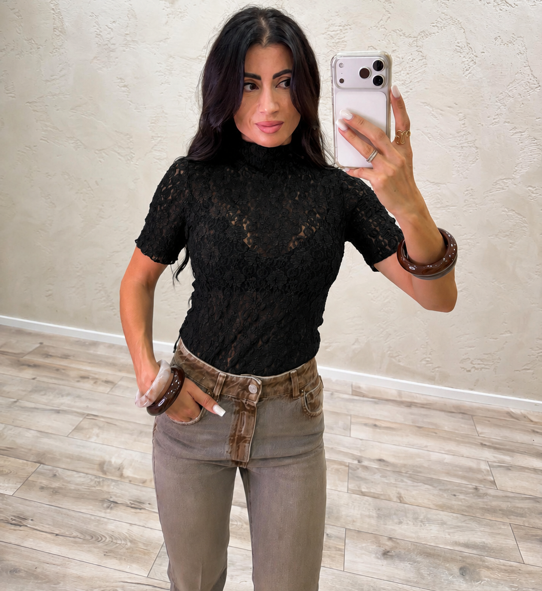Maglia in pizzo