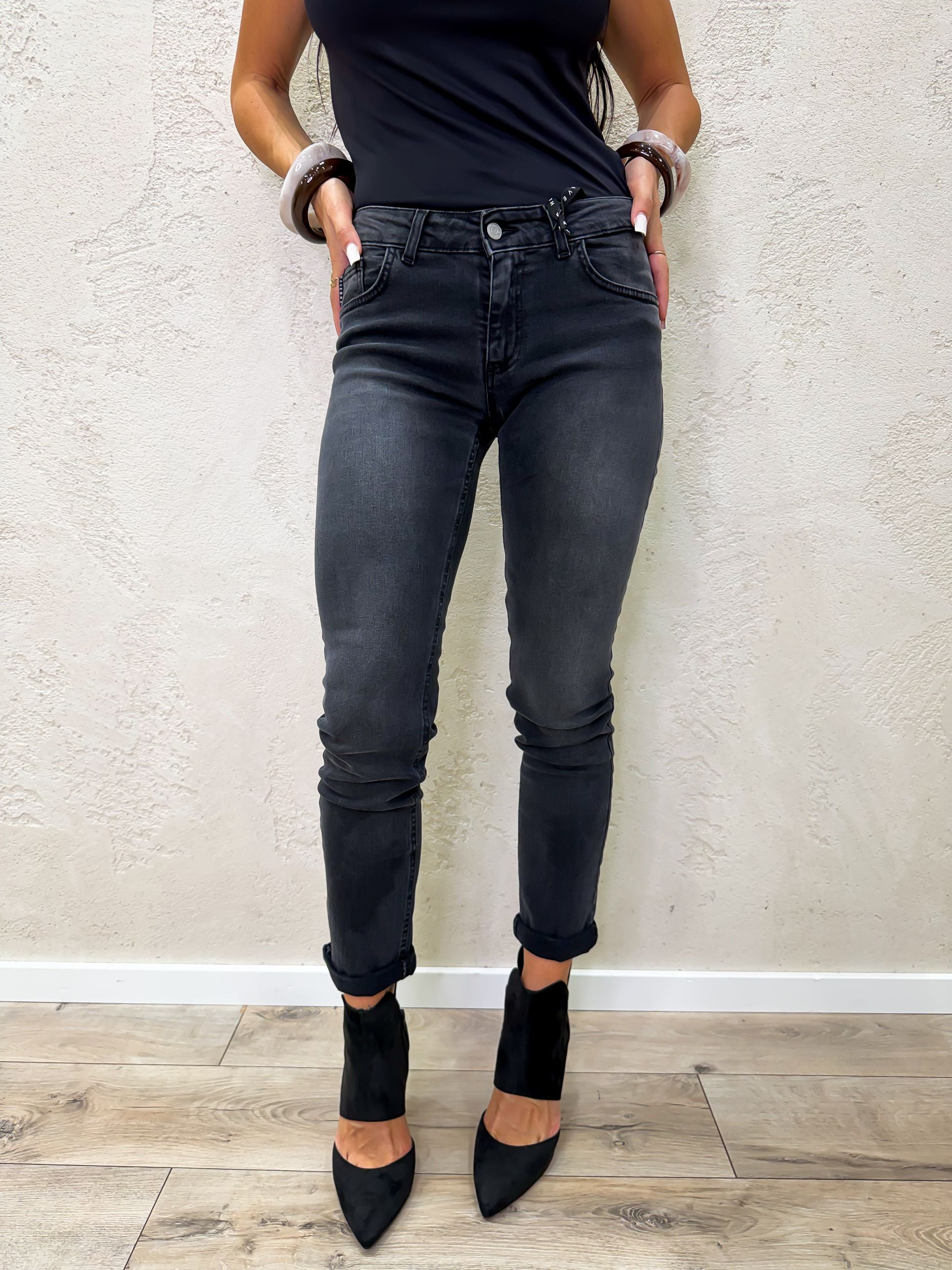 jeans elasticizzato modello adele skinny