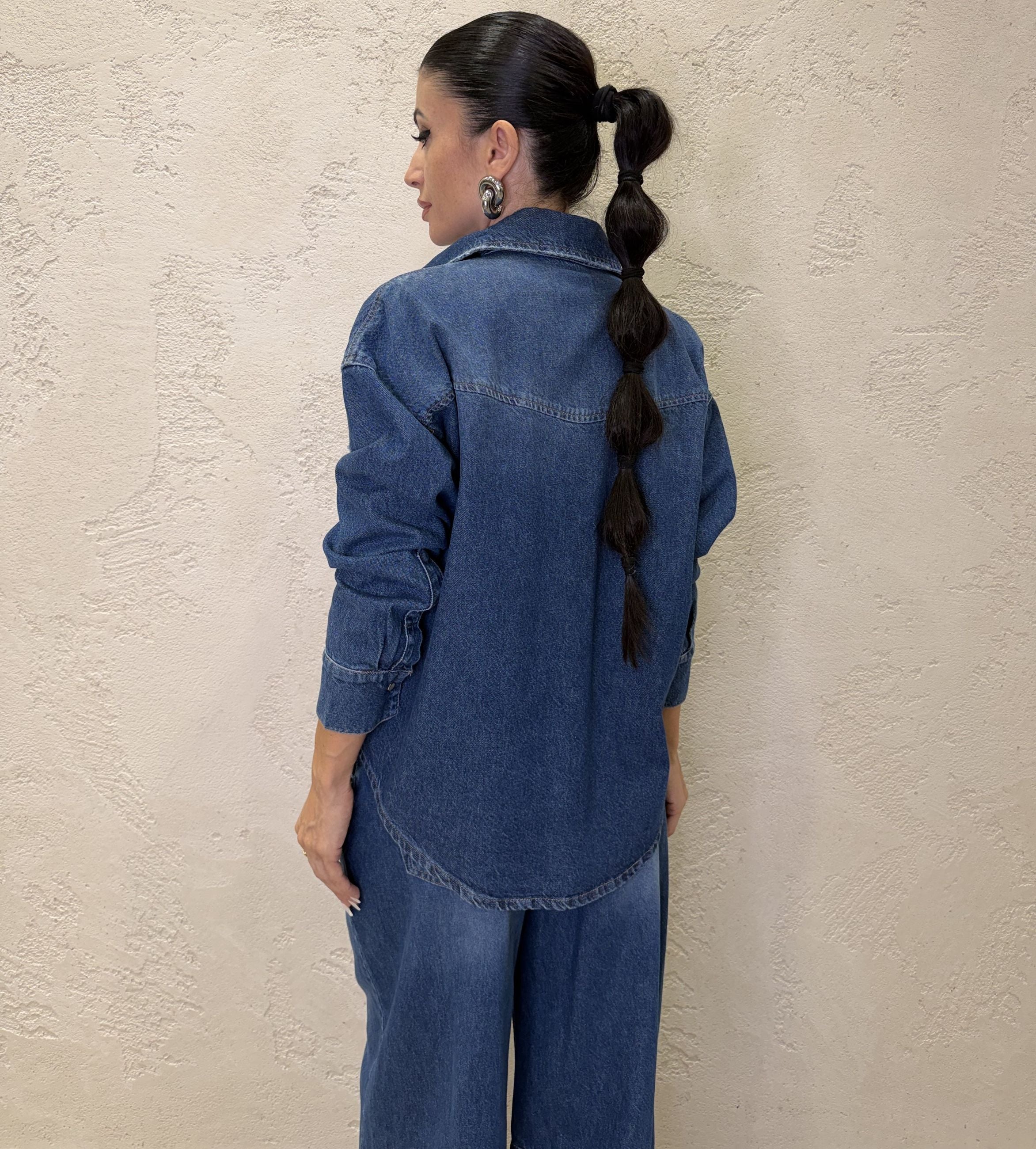 Camicia over in denim