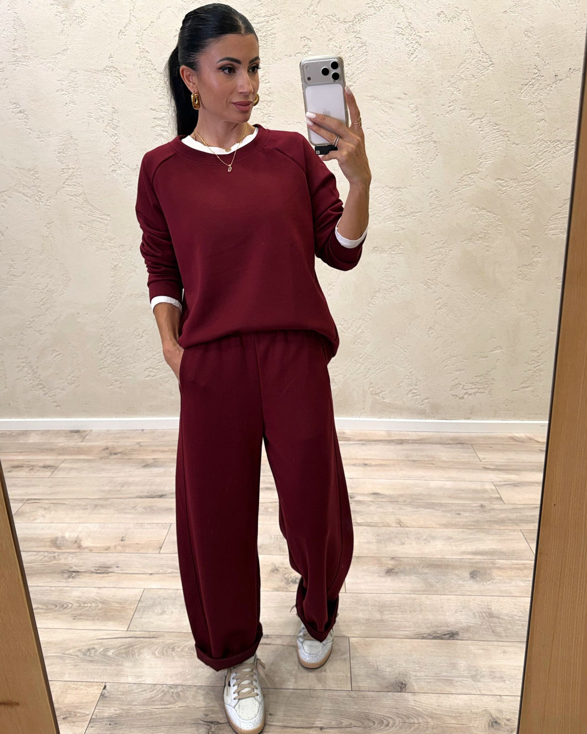 completo coordinato in felpa soft touch