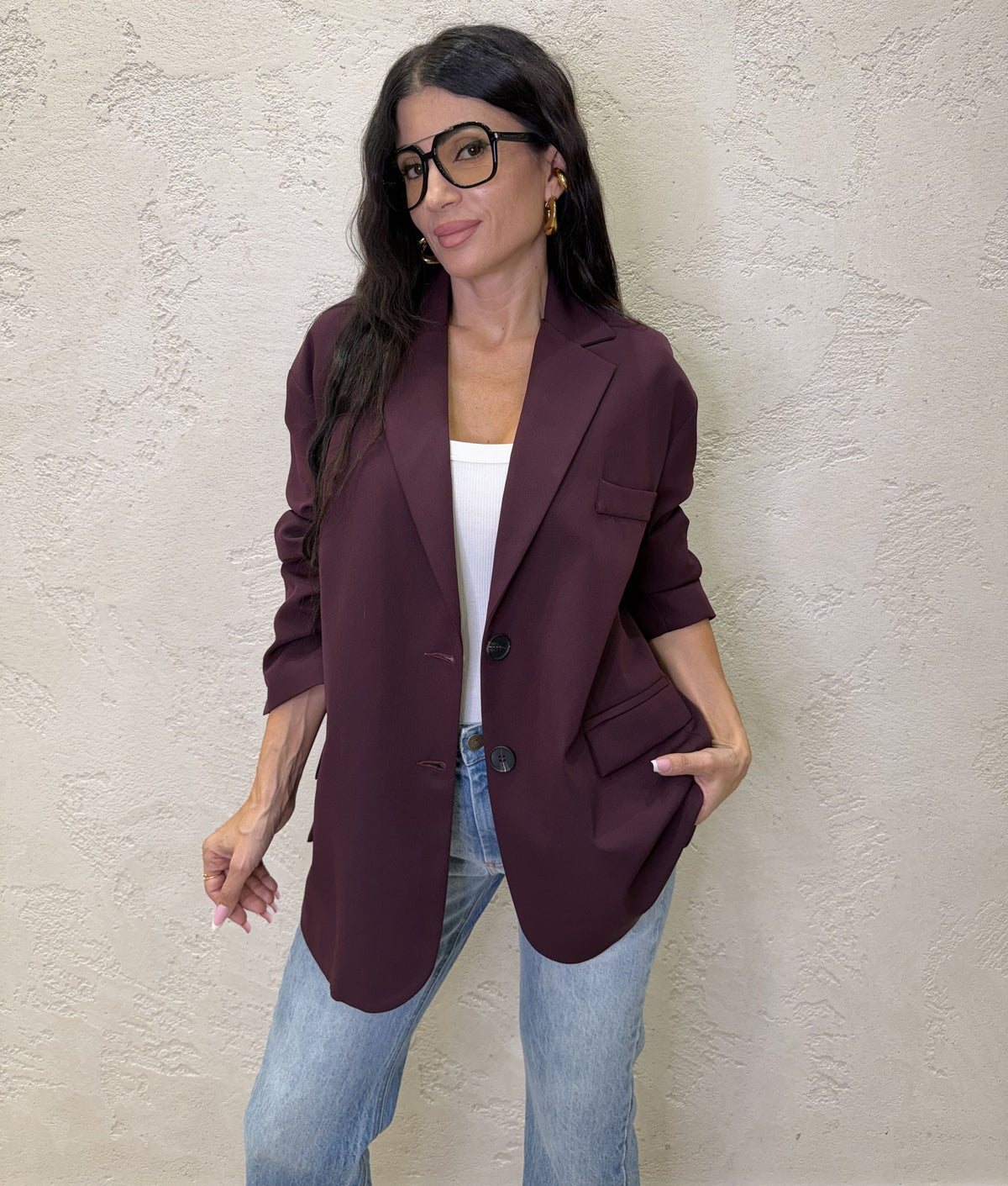 Blazer Icon oversize taglio maschile