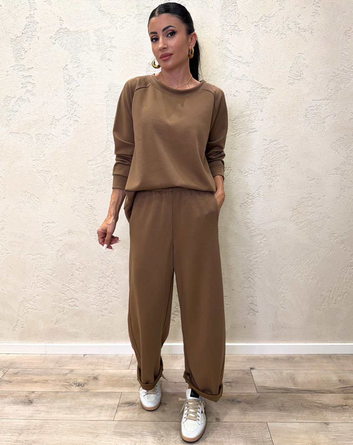 completo coordinato in felpa soft touch