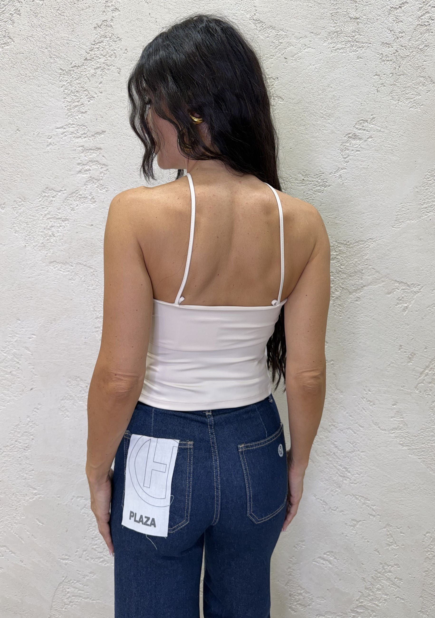 Top Cross con scollo America