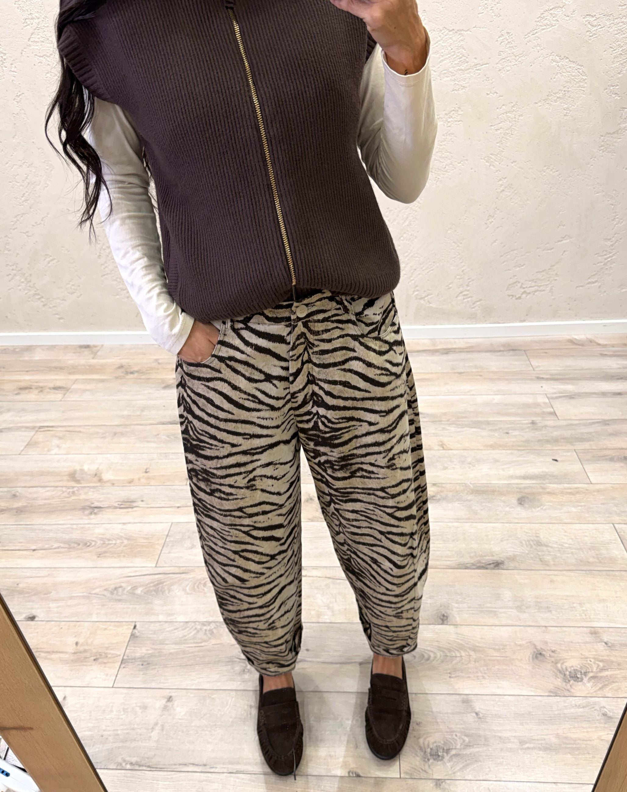 Pantalone "Kira" animalier