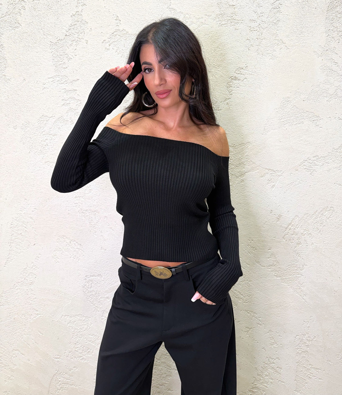 Maglia scollo shiffer