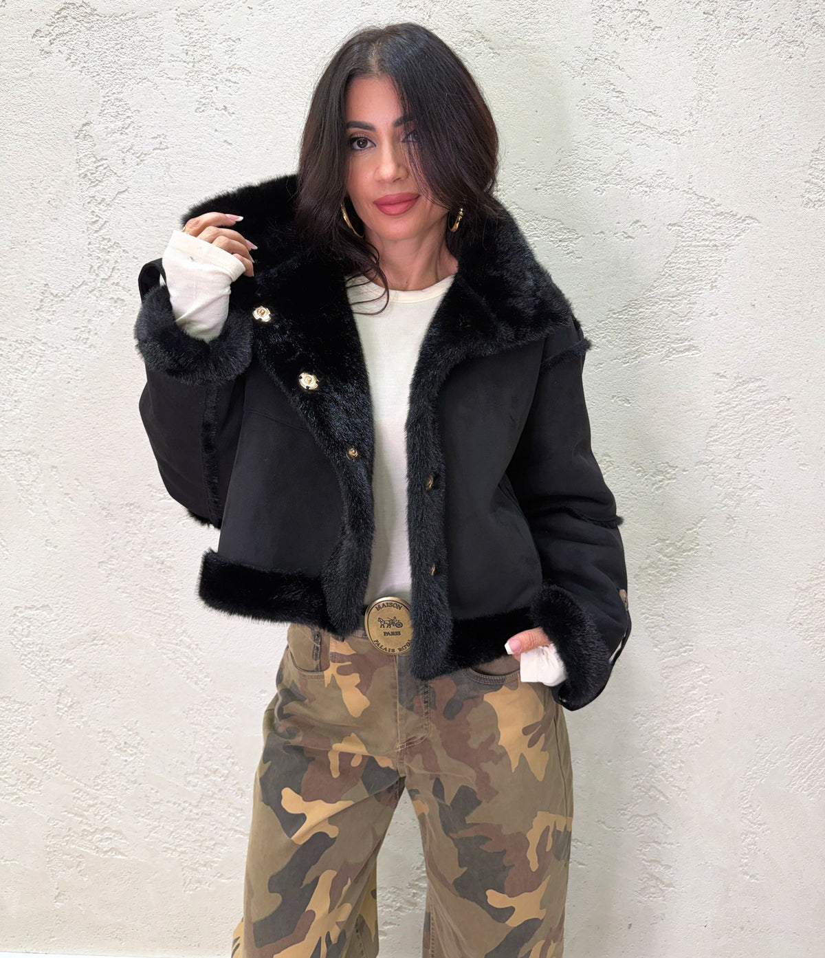 Montone "Aviator" double face
