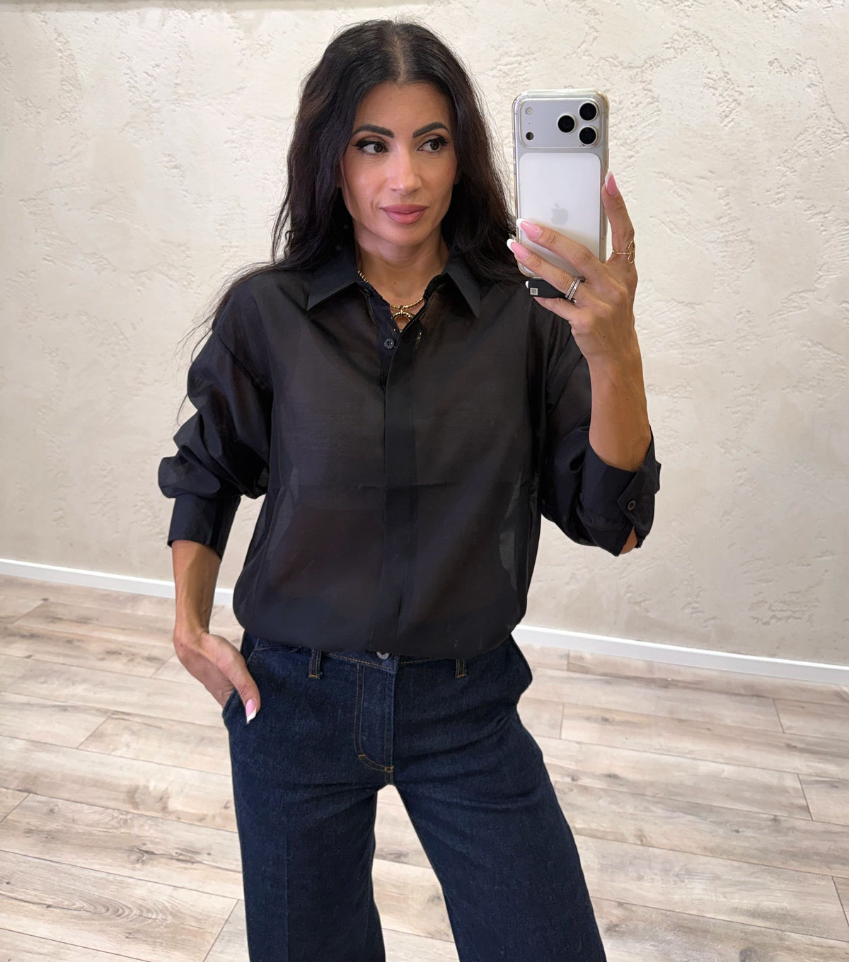 Camicia in lyocell