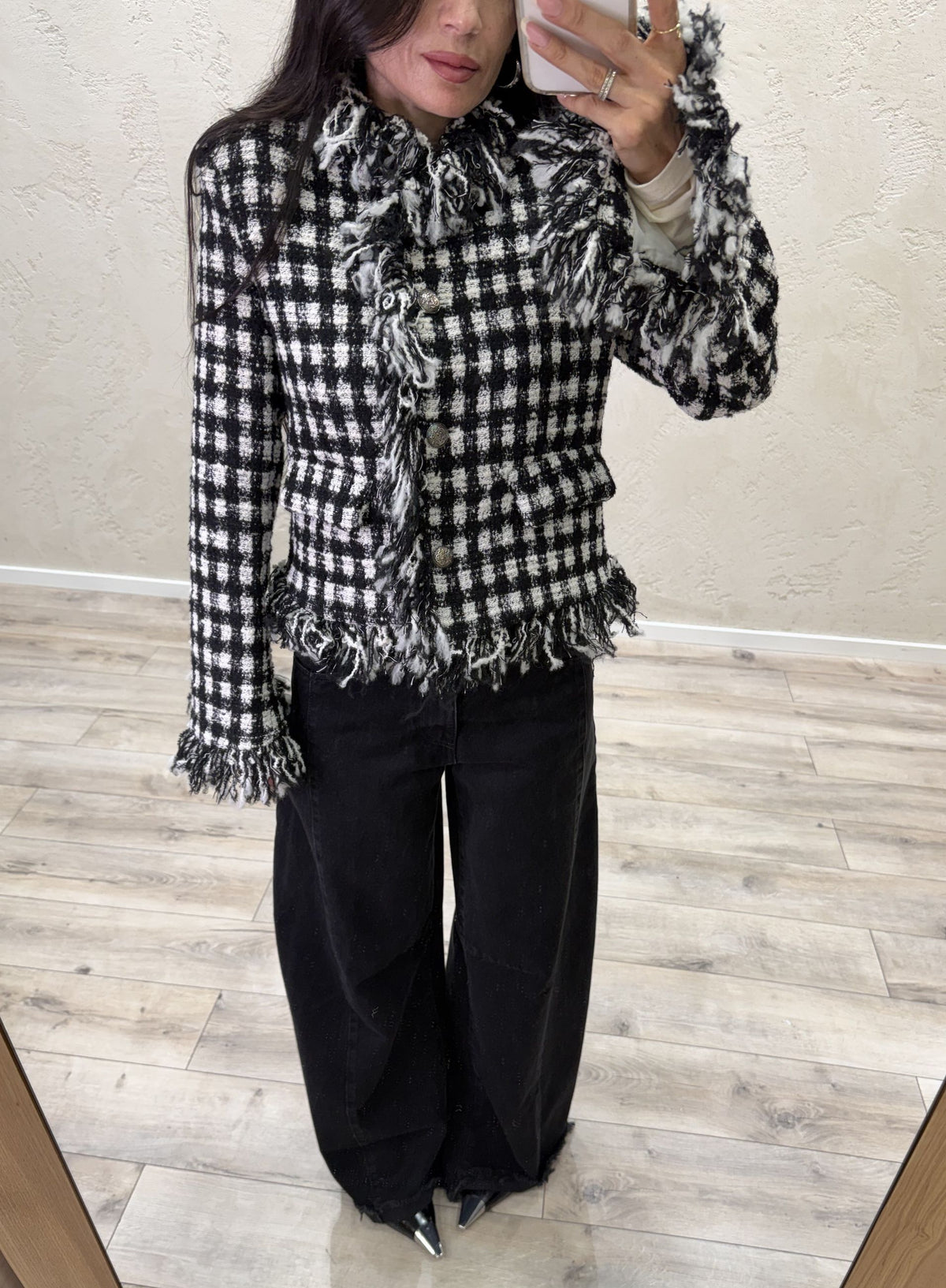 Jeans "Maite" in denim nero
