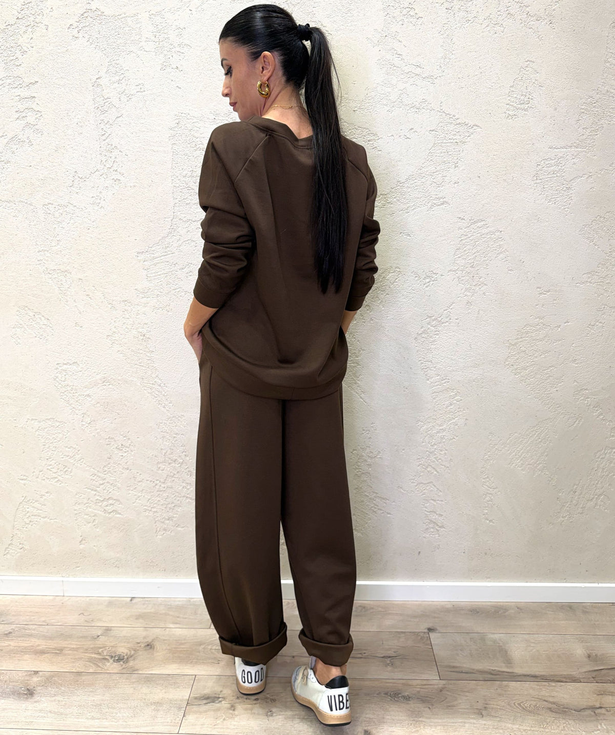 completo coordinato in felpa soft touch