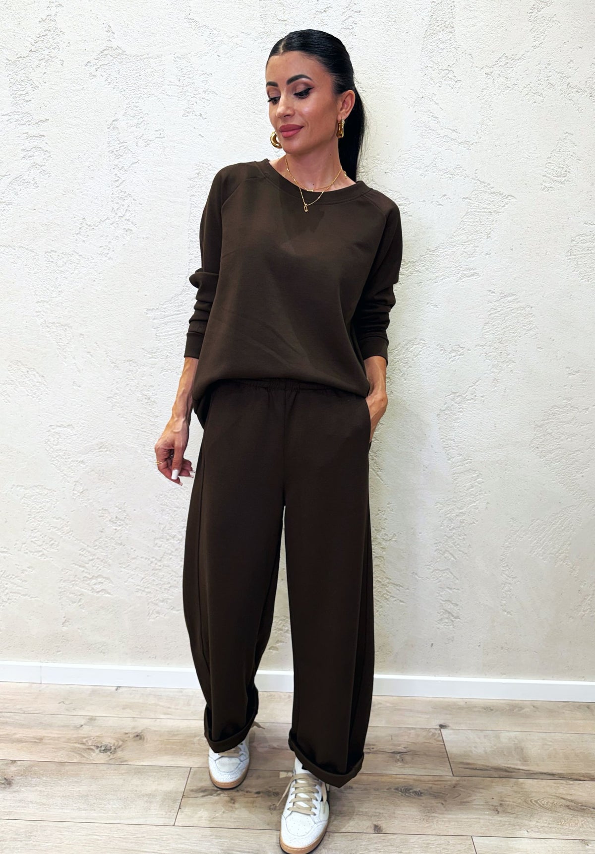 completo coordinato in felpa soft touch