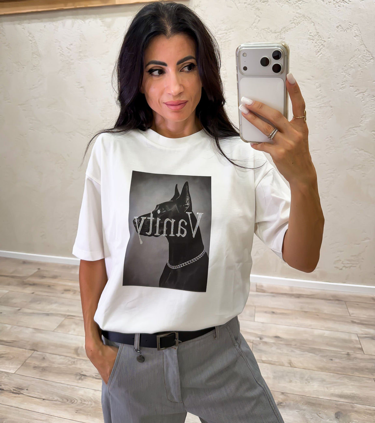 T-shirt Vanity in 100% cotone