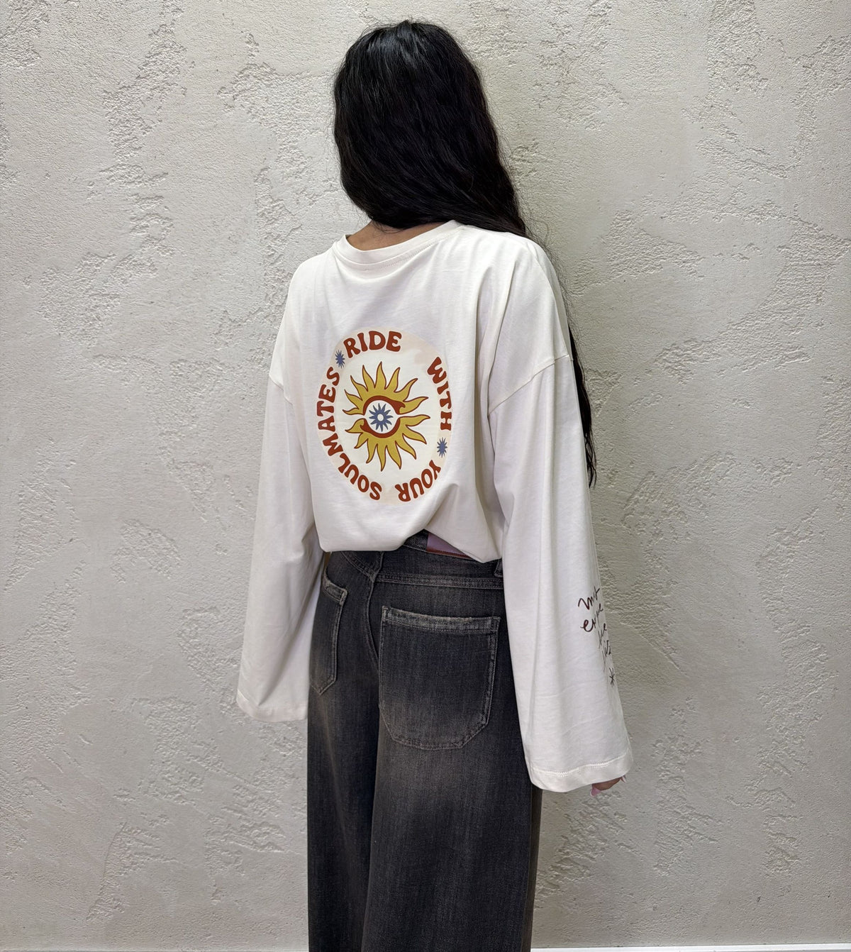 Maglia "Sun" in cotone a manica lunga