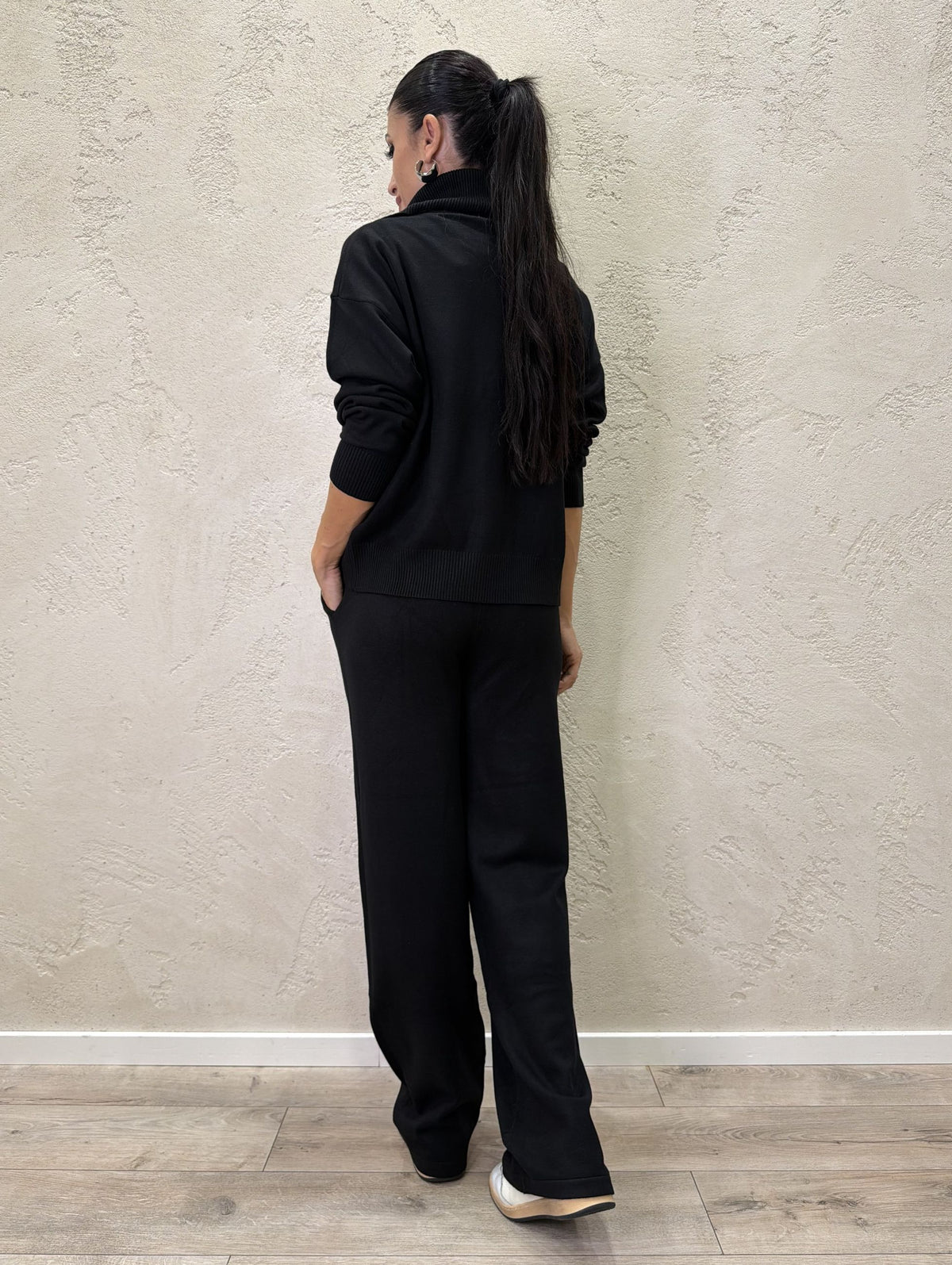 Tuta in maglia "Comfy" zip lunga
