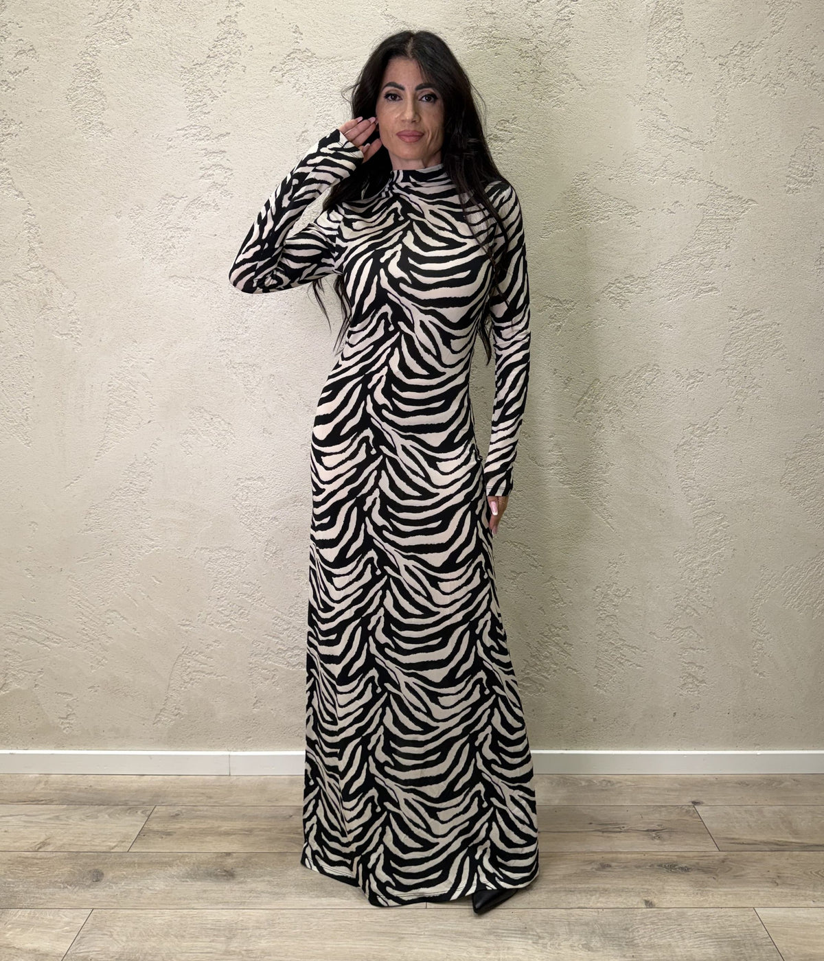 Abito lungo "Zebra"