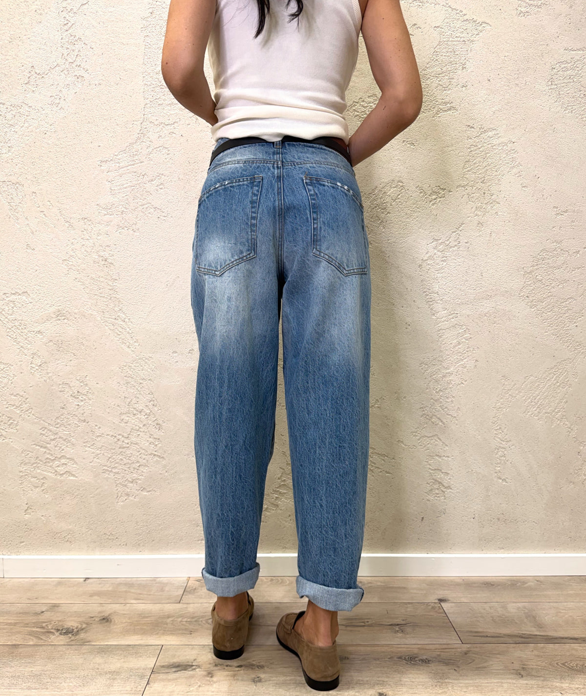 Jeans Hailey regular straight con cintura