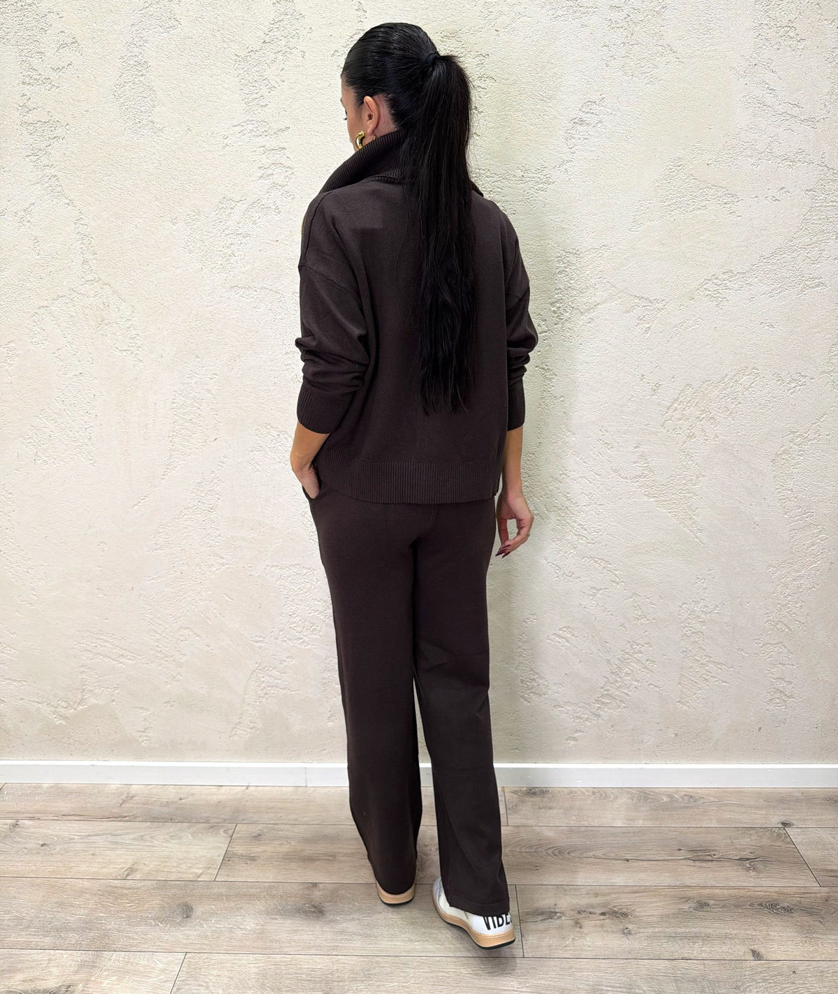 Tuta in maglia "Comfy" zip lunga