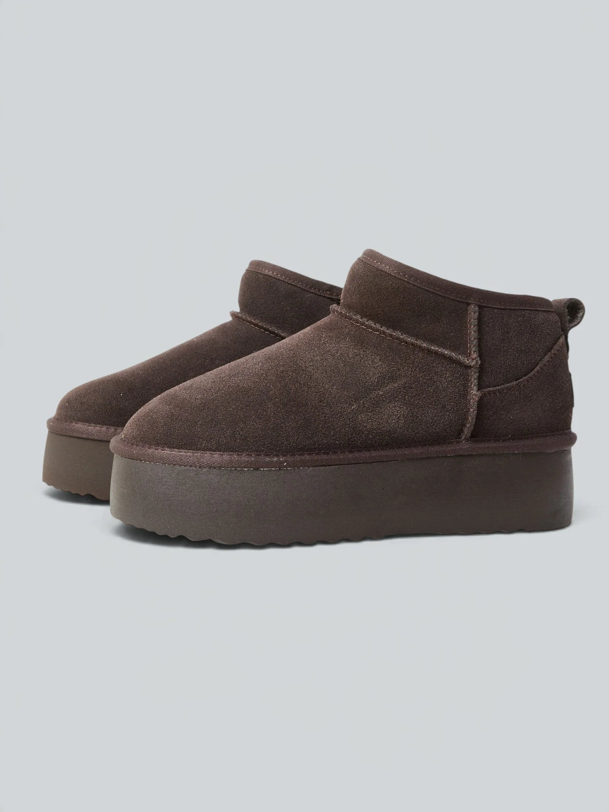 Stivaletto platform in camoscio