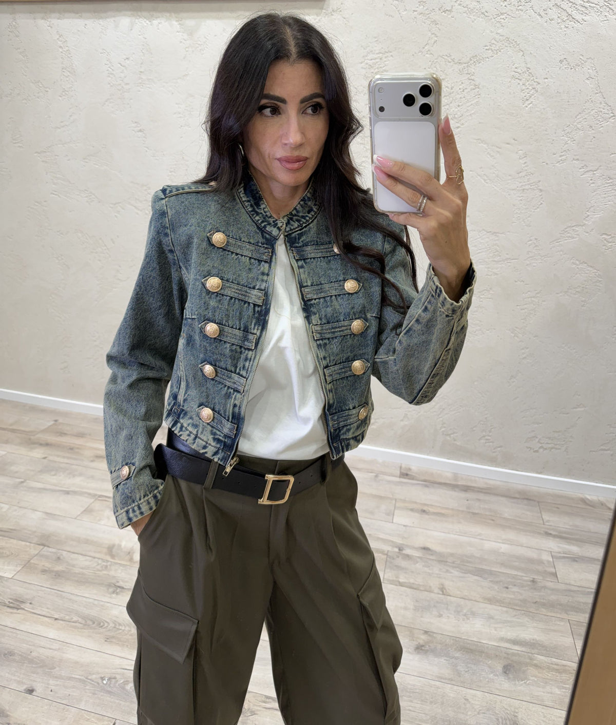 Giubbino jeans Napoleone