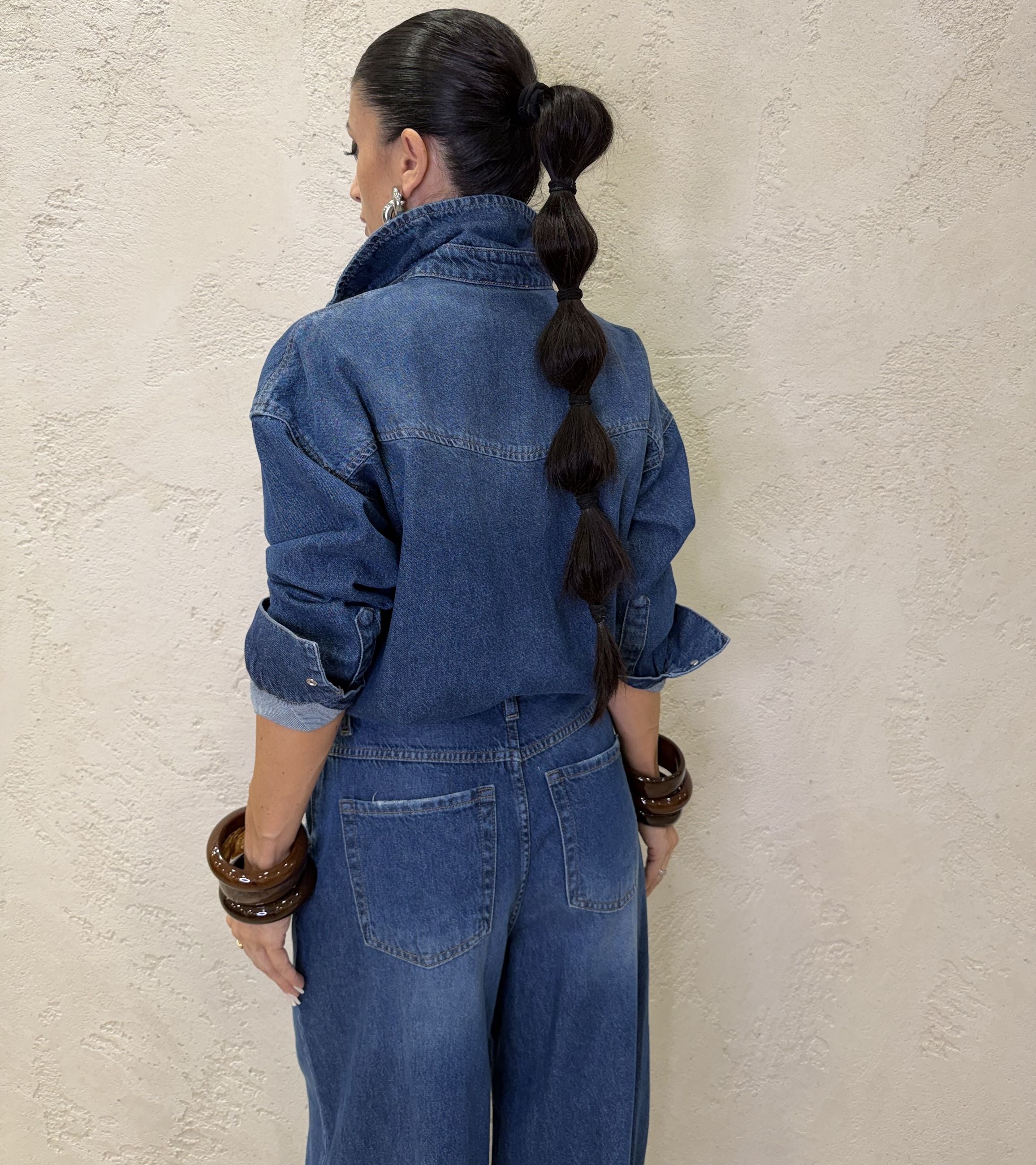 Camicia over in denim
