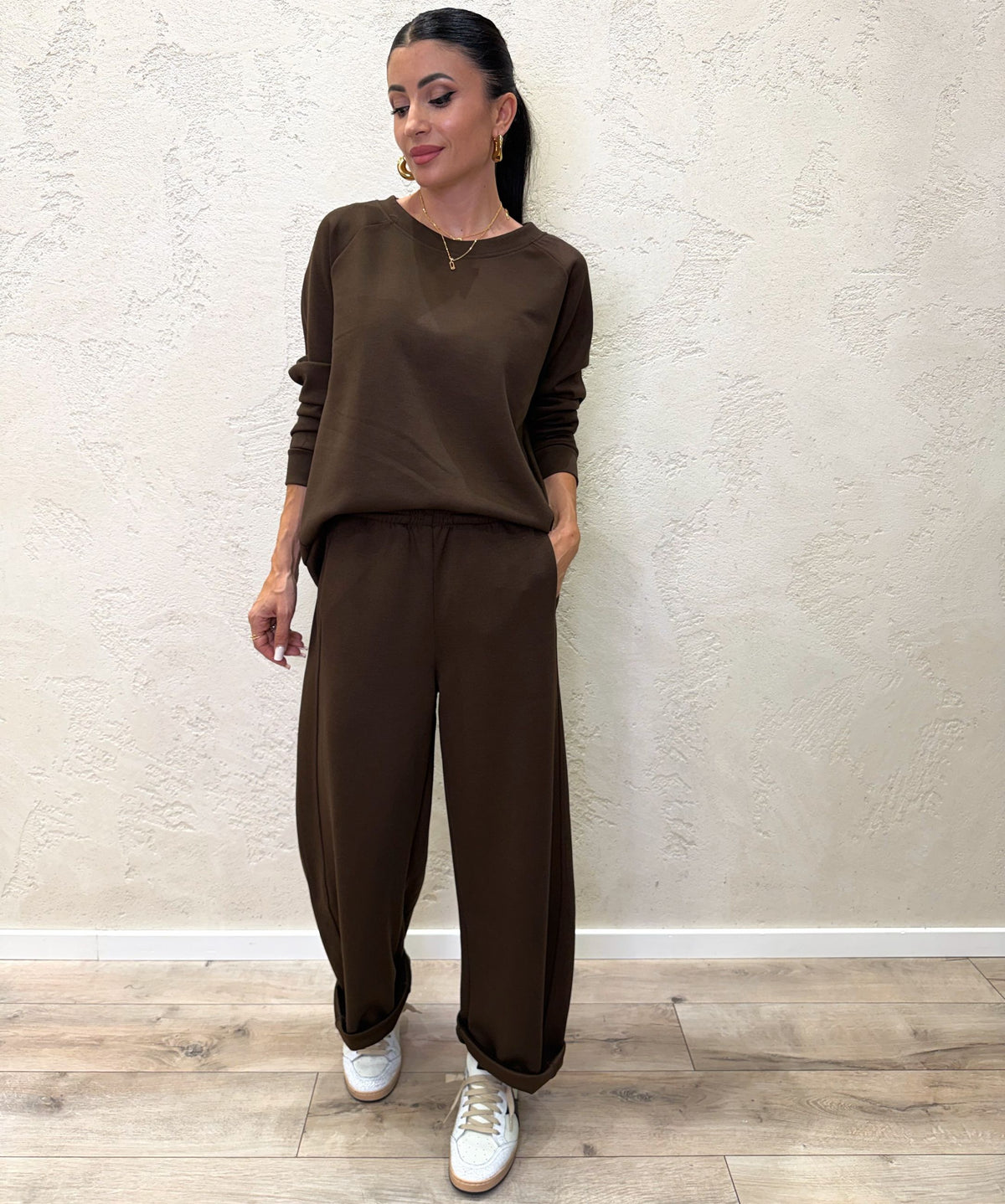 completo coordinato in felpa soft touch