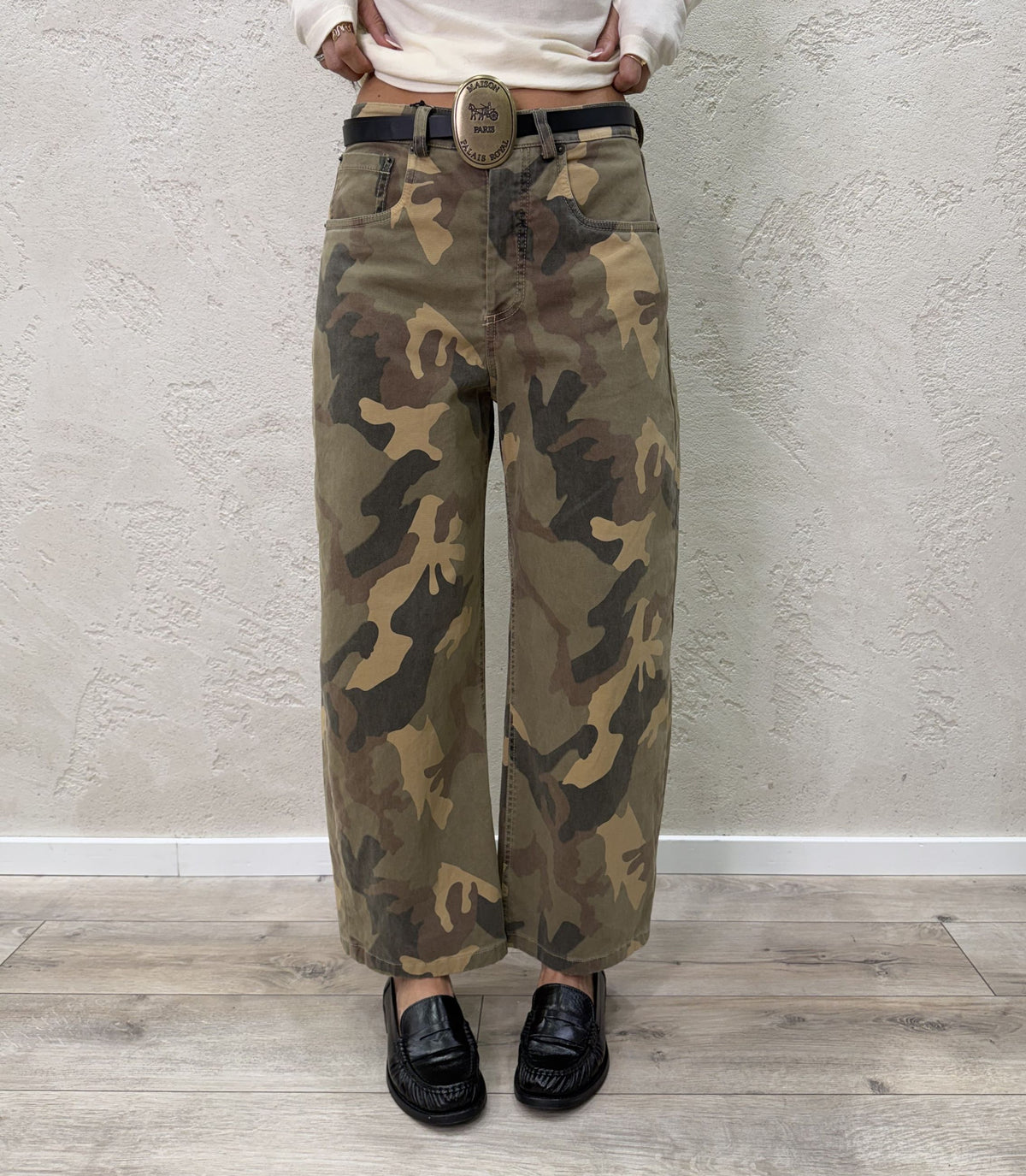 Pantalone "Moonstone" barrel fit camouflage